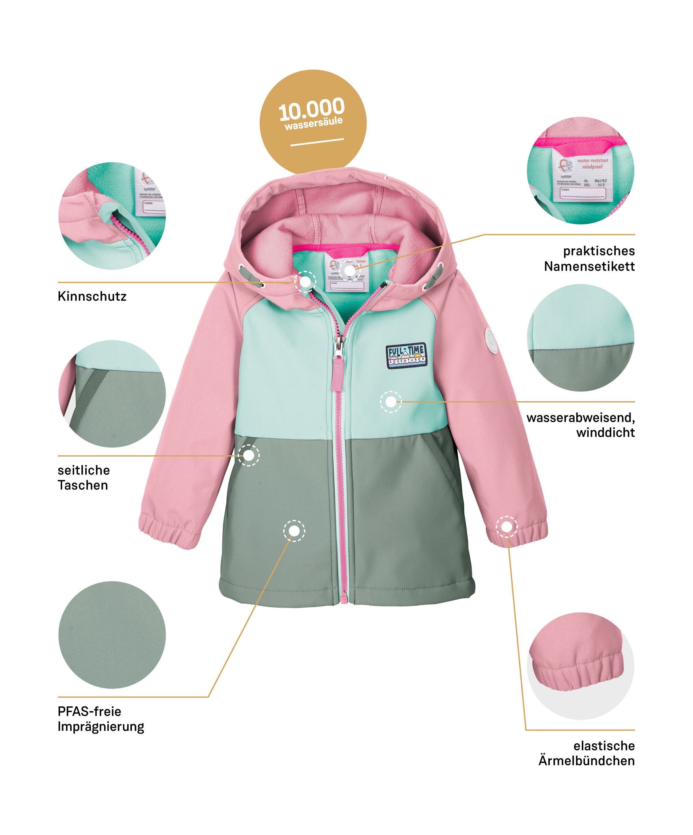 first instinct by killtec Softshell-jack FIOS 13 MNS SFTSHLL JCKT Softshelljack: waterafstotend, winddicht, PFAS-vrij geïmpregneerd
