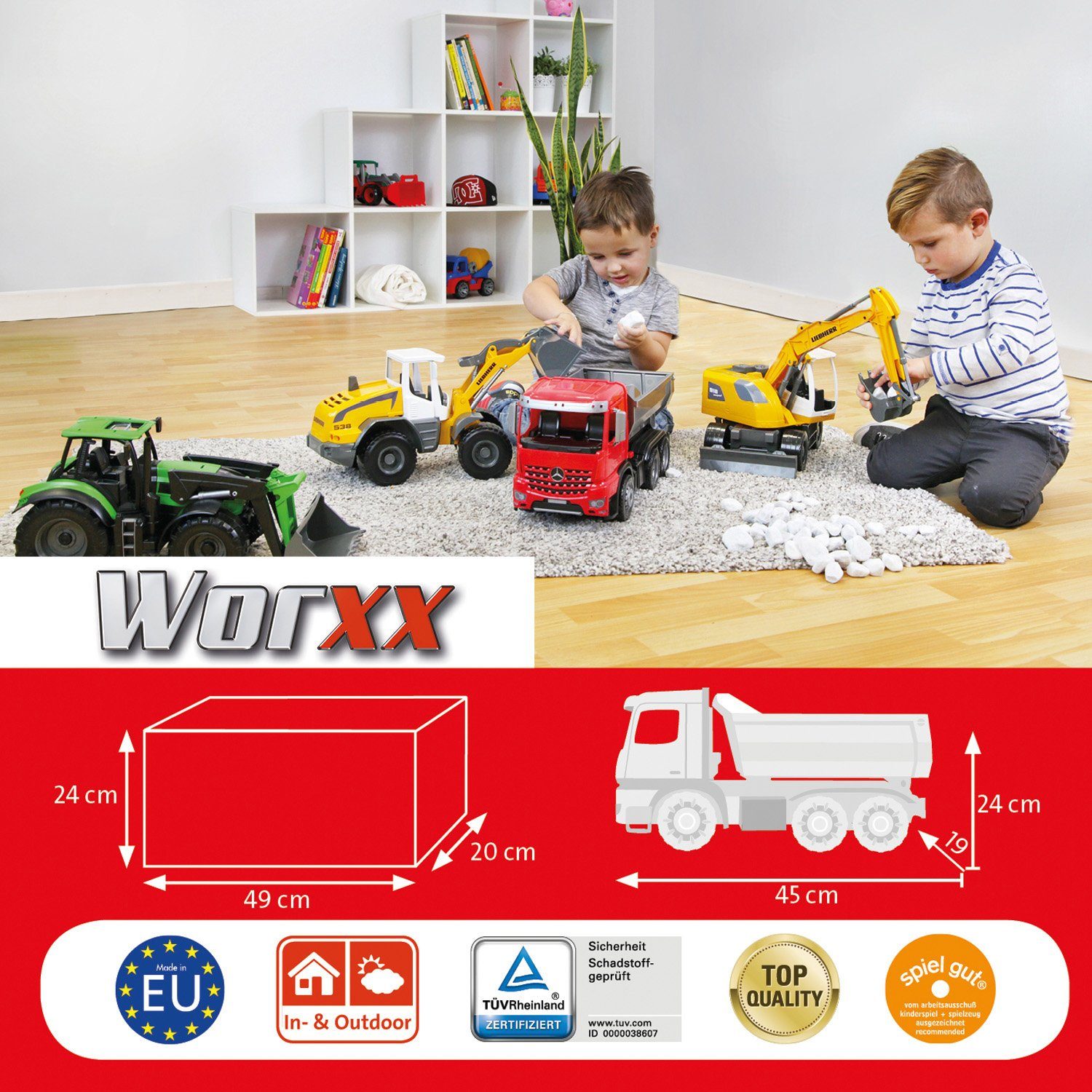 Lena® Speelgoed vrachtwagen Worxx, Mercedes-Benz Arocs