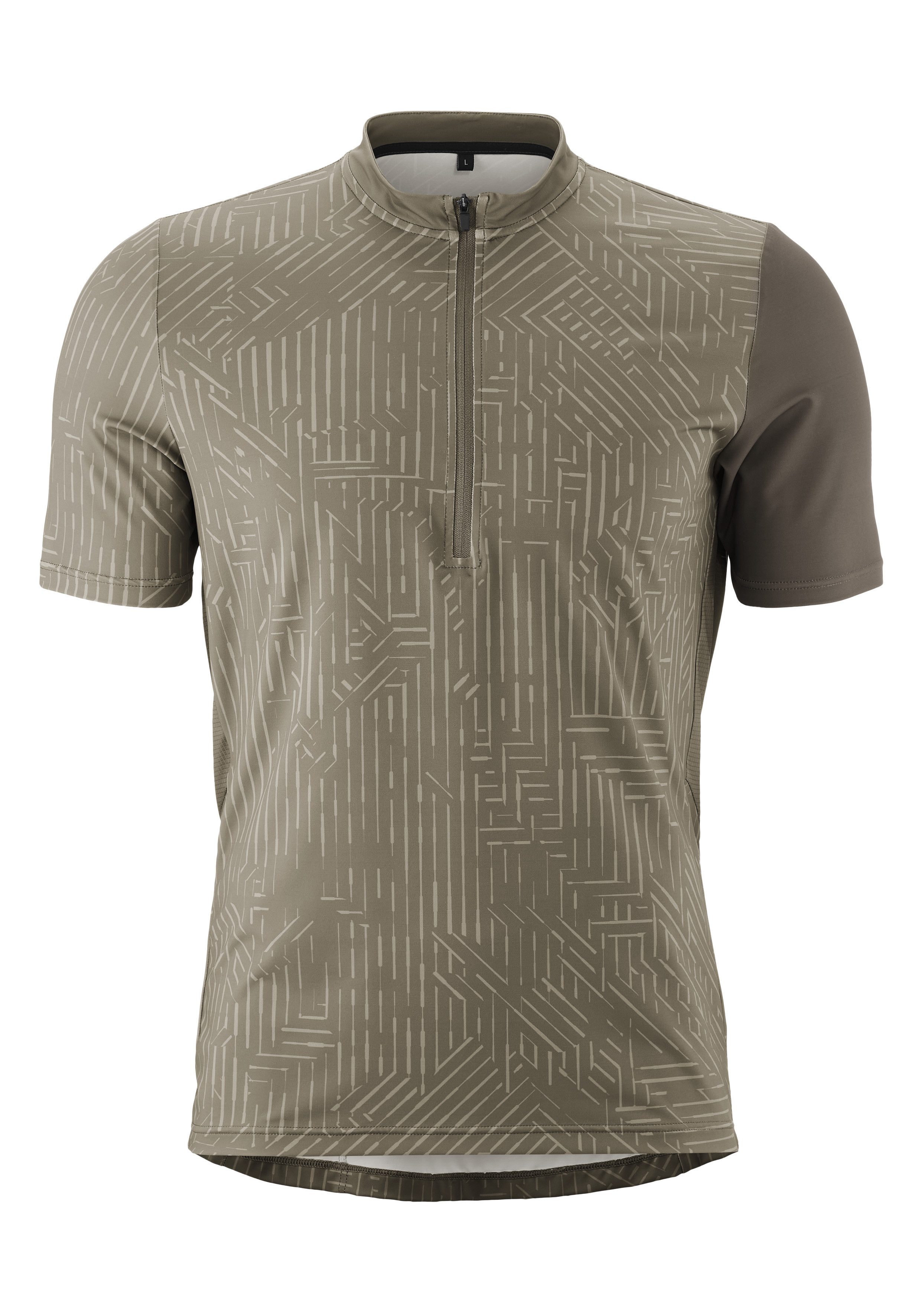 Gonso Fietsshirt Adventure Jersey Halfzip M Heren fiets trui korte mouwen, rugzak met rits, quick-dry, slim fit shirts maat 4XL grijs