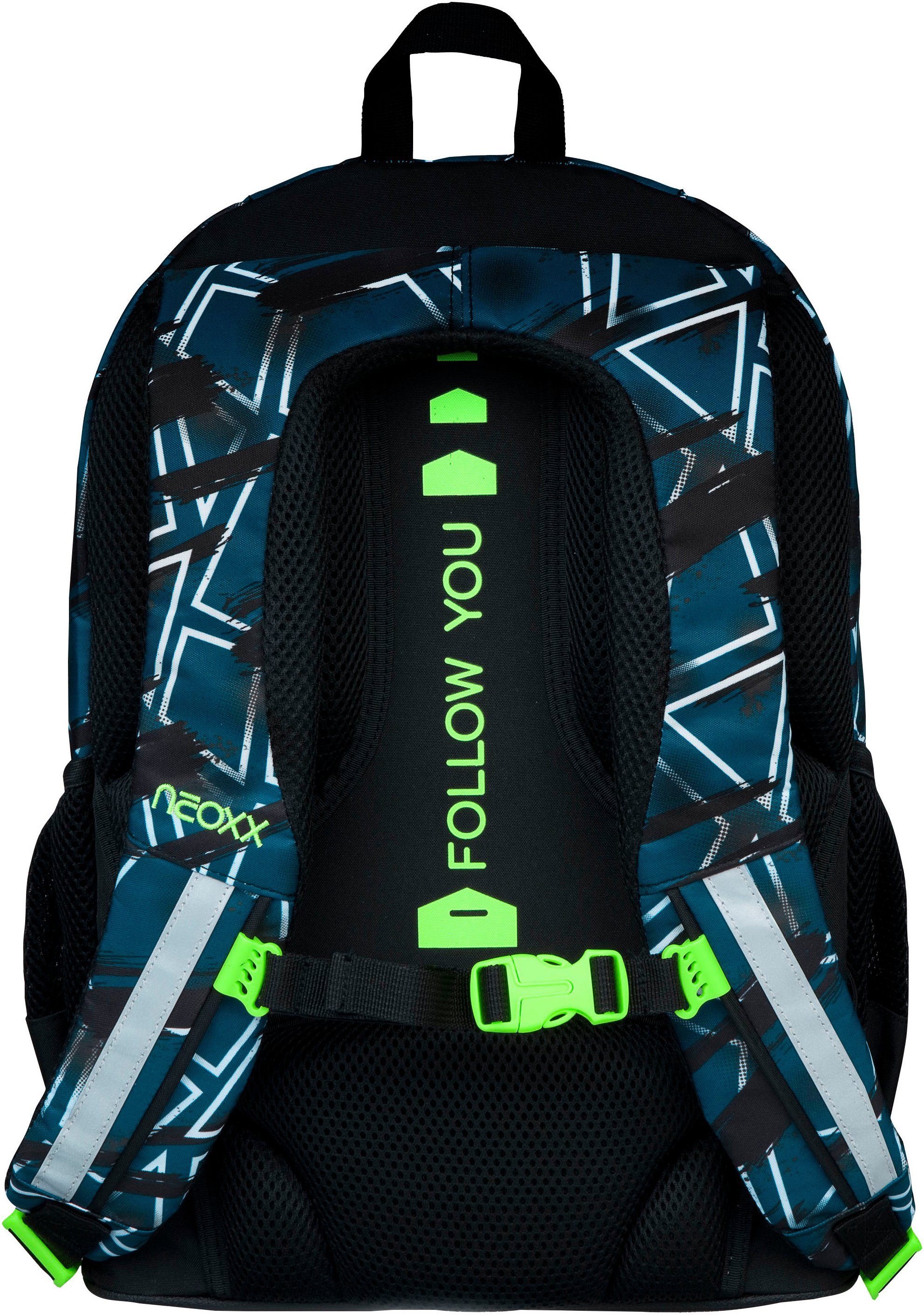 neoxx Schoolrugzak Flow, Flash Yourself gedeeltelijk van gerecycled materiaal