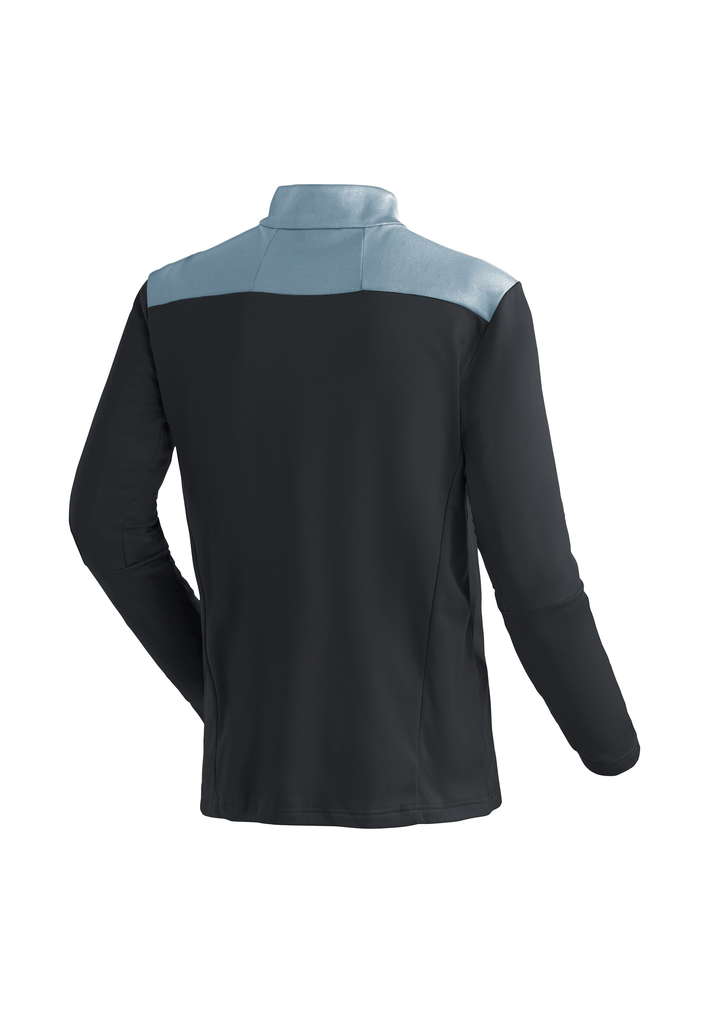 Maier Sports Coltrui Felian Heren midlayer, onderhoudsvriendelijk half-rits fleece, regular fit