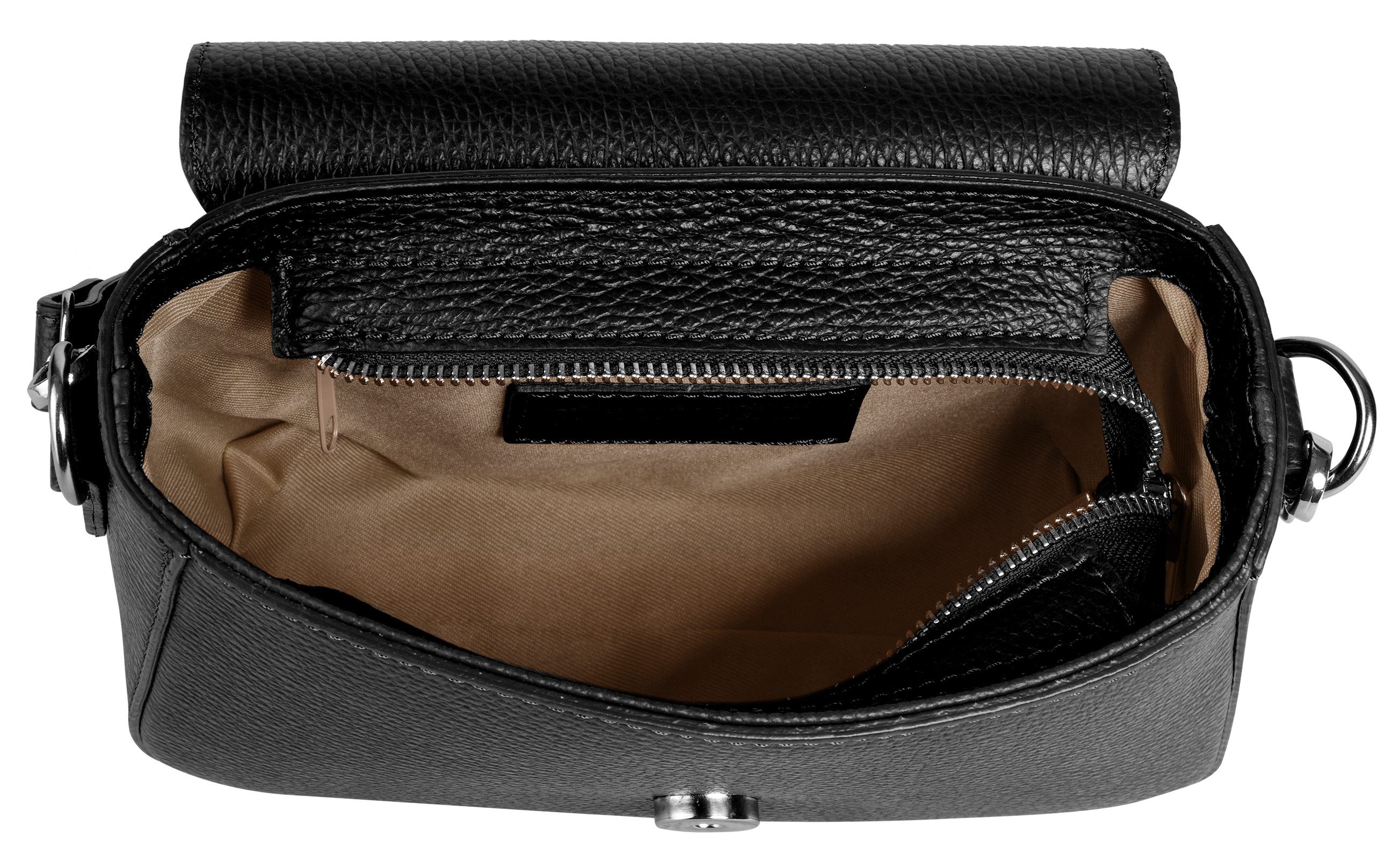 Samantha Look Schoudertas echt leer, made in italy