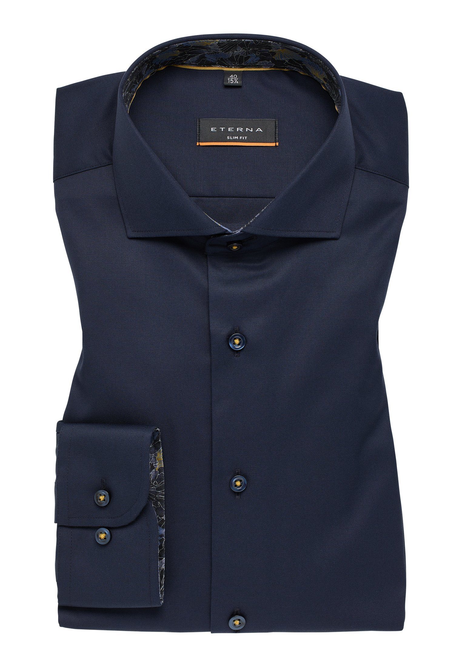 Eterna Overhemd met lange mouwen Slim fit NON IRON (strijkvrij)