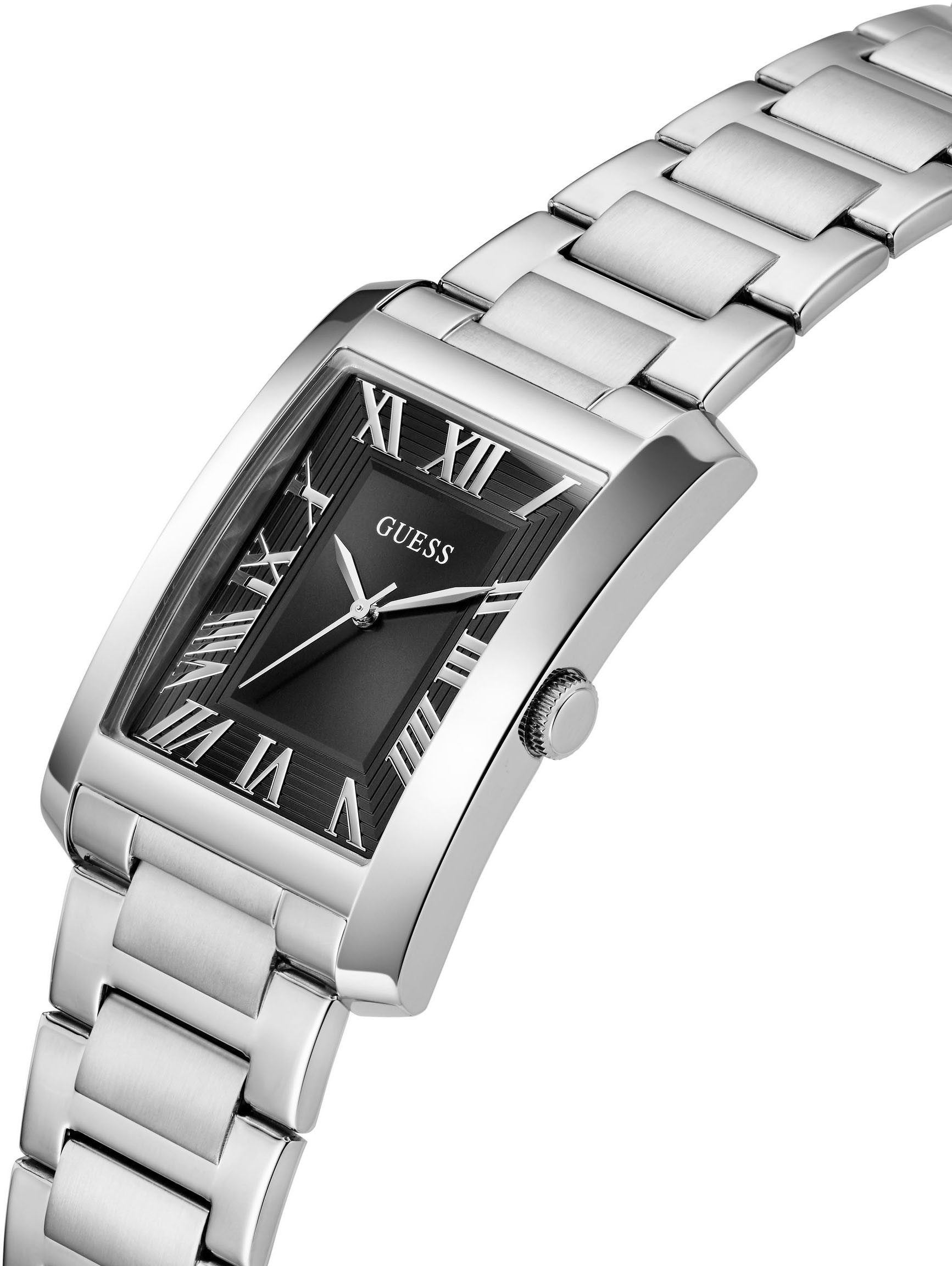Guess Kwartshorloge CLYDE Horloge, herenhorloge, stalen armband