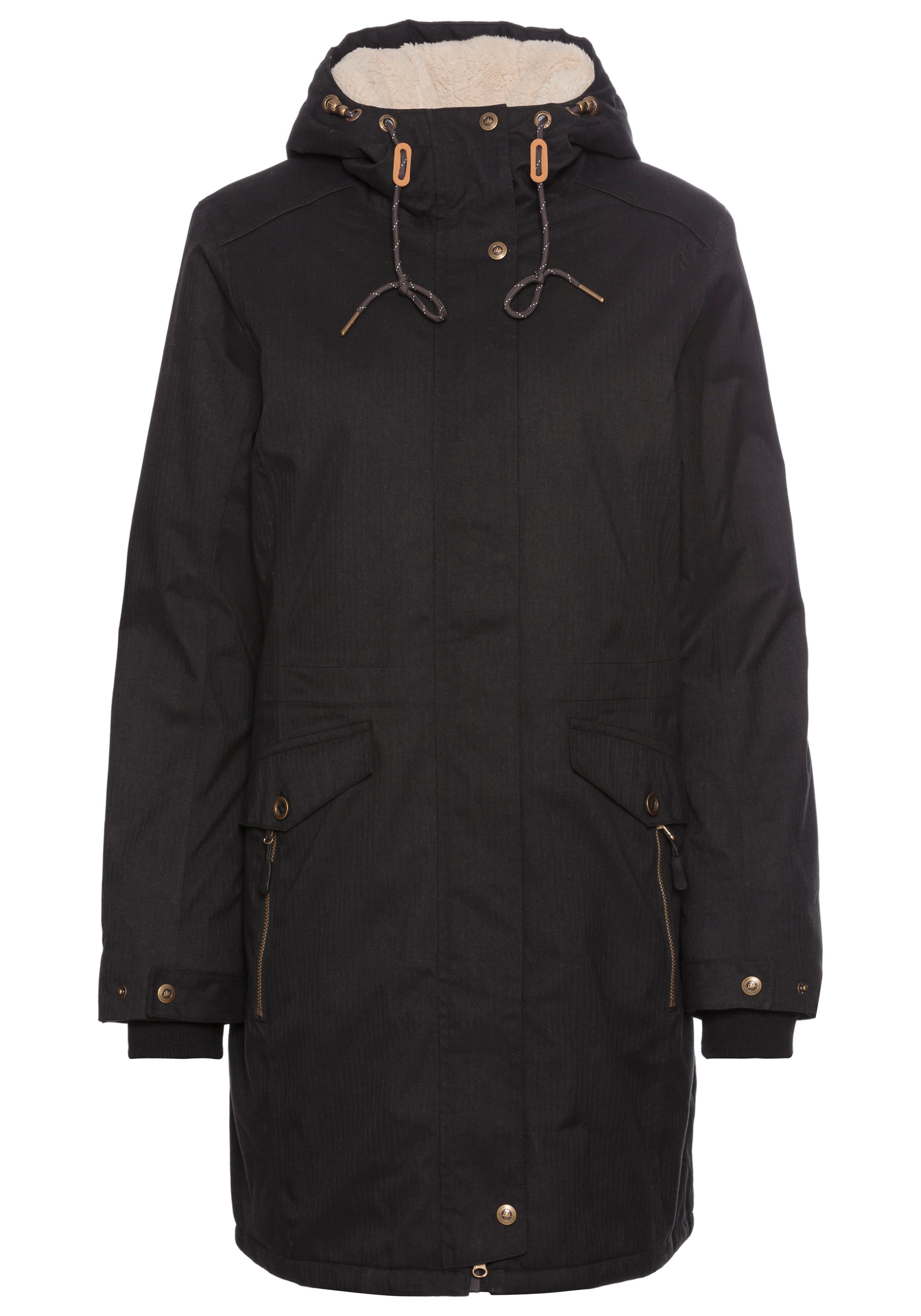 Polarino Outdoorjack ademend materiaal, waterdicht, winddicht, met capuchon