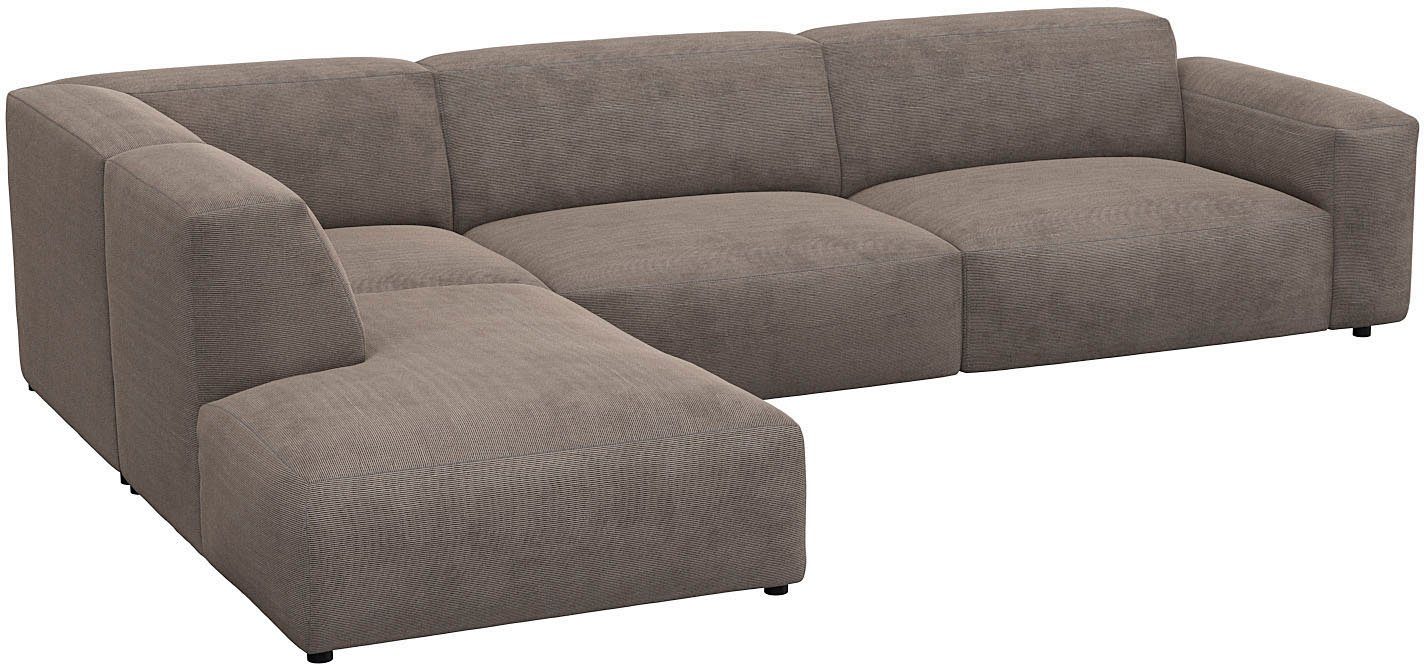 FLEXLUX Hoekbank Lucera, super comfortabel door hoogwaardige zitconstructie met koudschuim