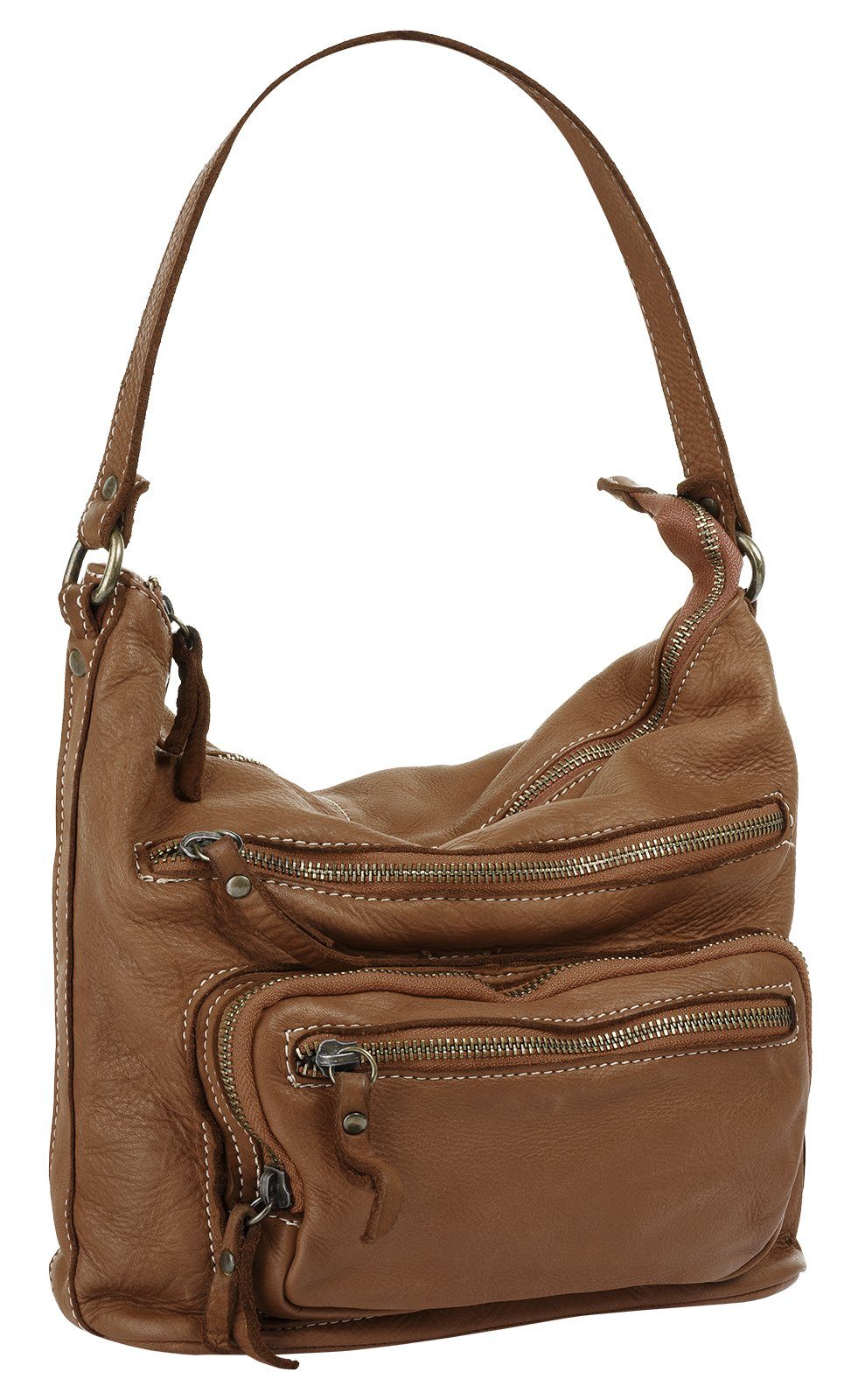 Cluty Shopper echt leer, made in italy