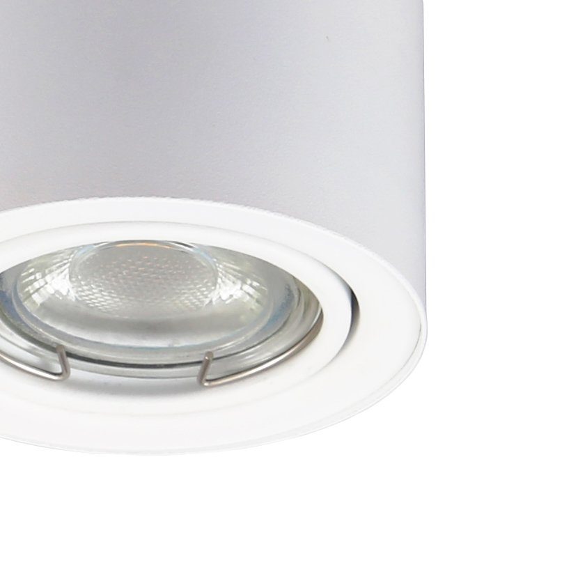 B.K.Licht Led-spotje Opbouwlamp, draaibaar, incl. 5W 400lm 3.000K, plafondspot, wit