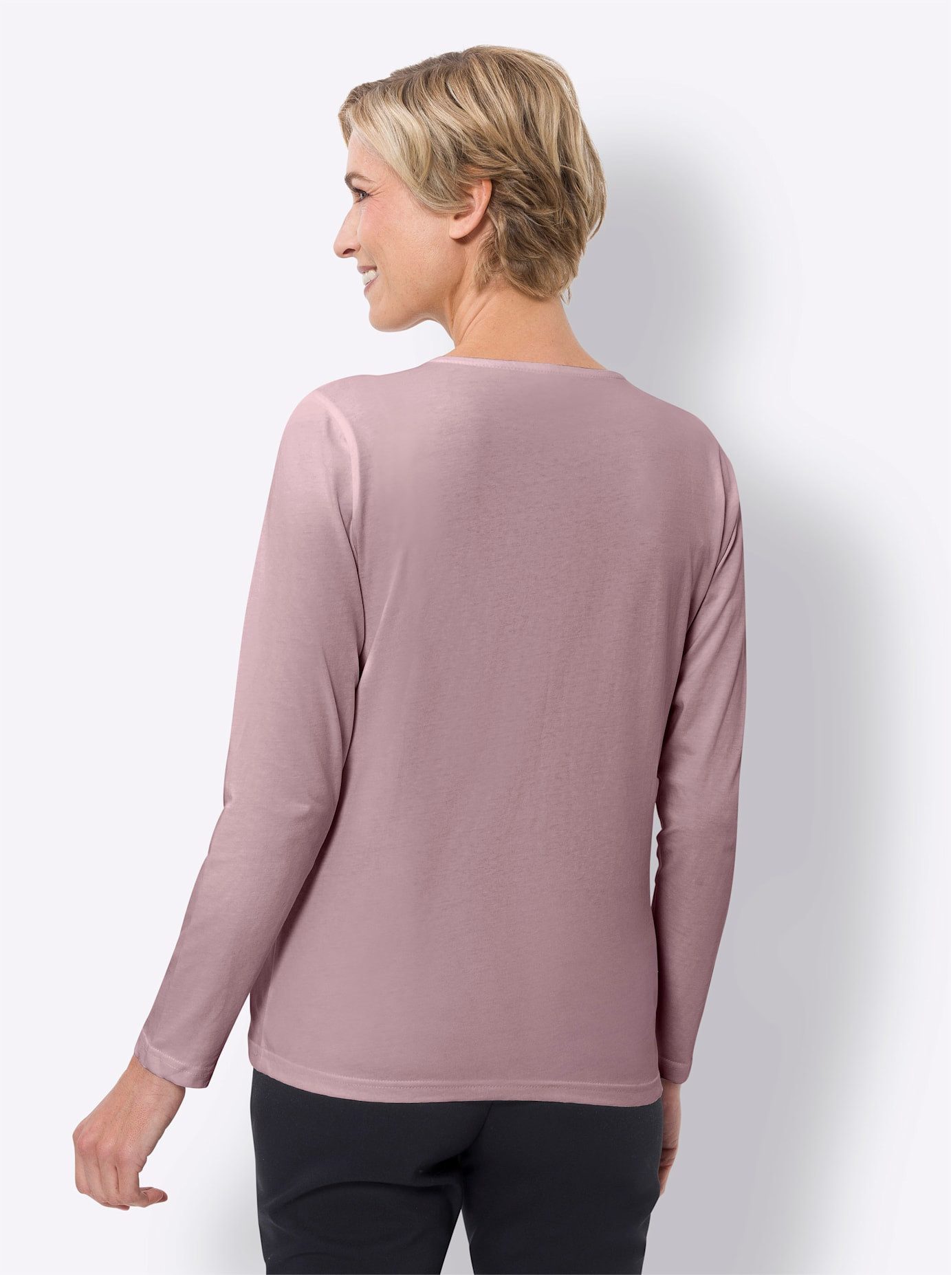 Classic Basics Shirt met ronde hals (1-delig)