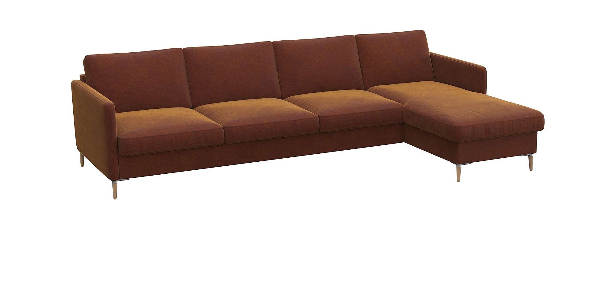 FLEXLUX Hoekbank Fiore, L-vorm, comfortabel en aangenaam door hoogwaardige zitopbouw