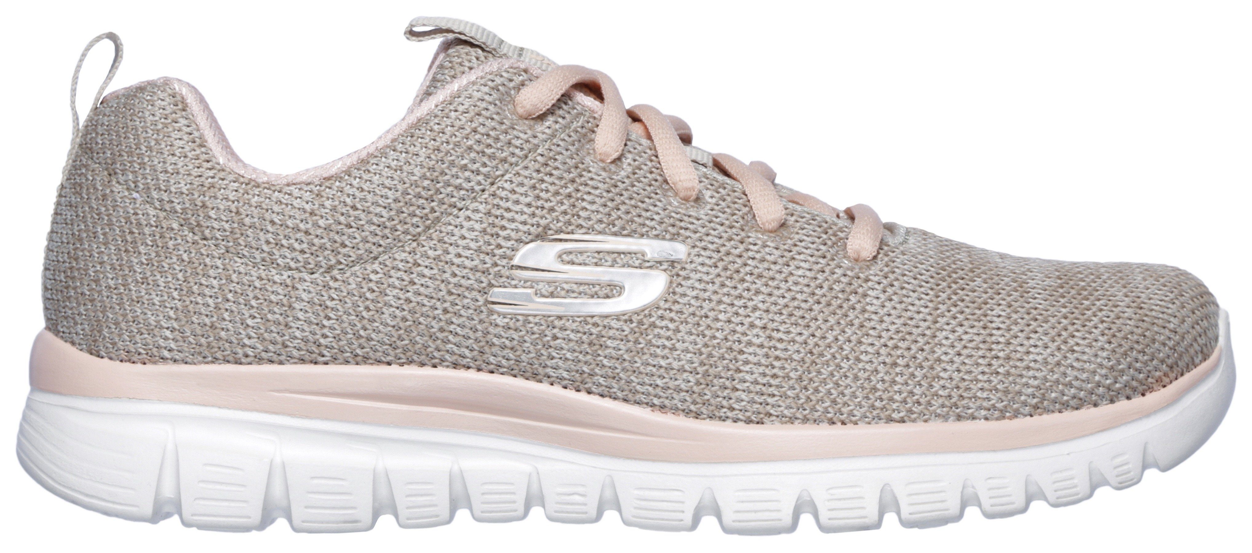 Skechers Sneakers Graceful - Twisted Fortune Vrijetijdsschoen, lage schoen, veterschoen met memory foam