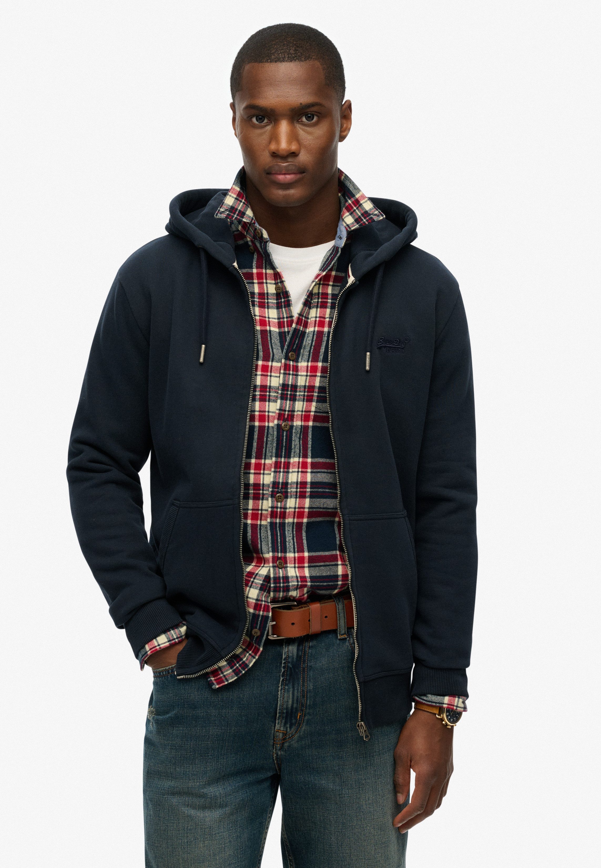 Superdry Capuchonsweatvest ESSENTIAL LOGO ZIP HOODIE HB