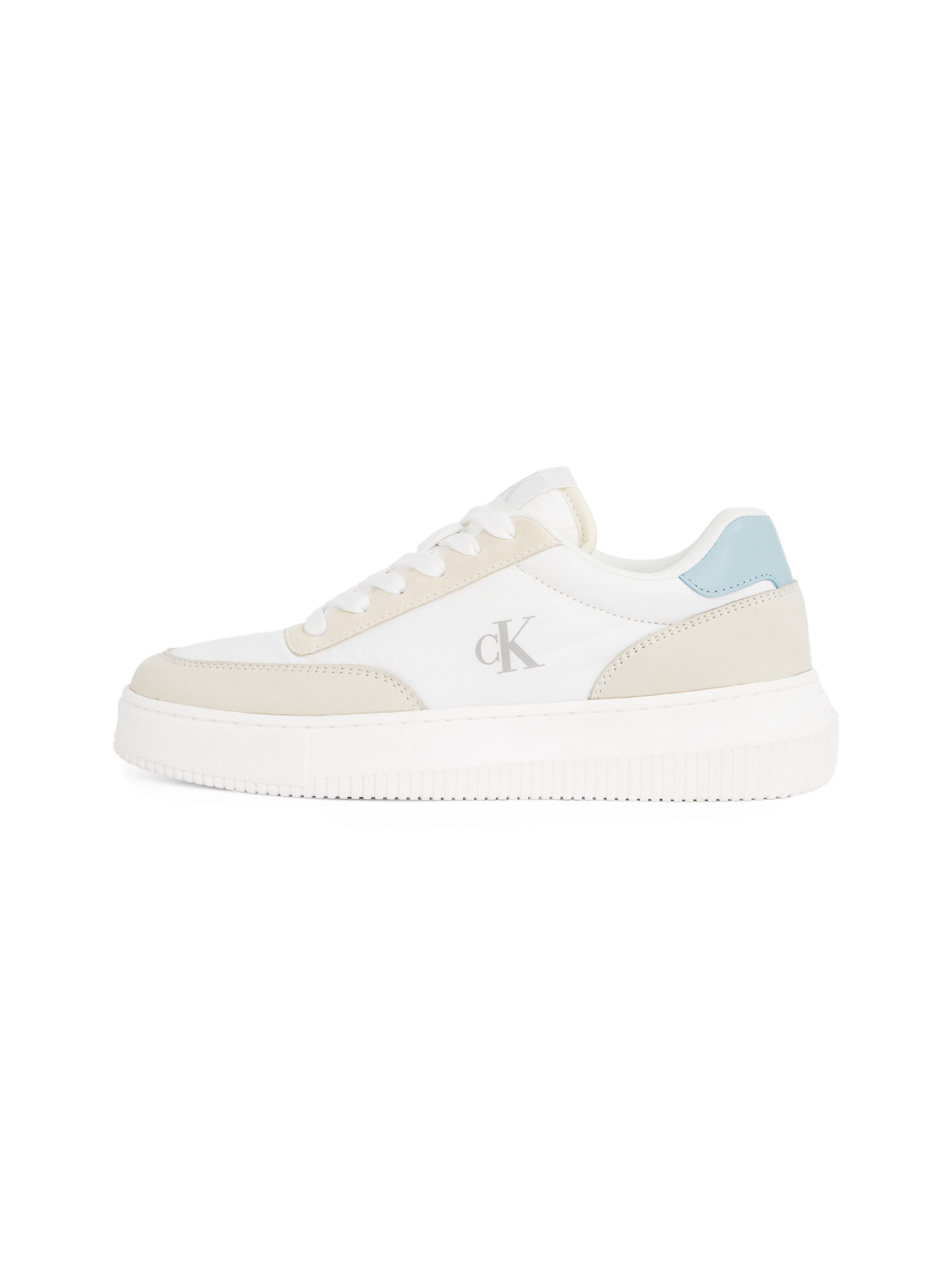 Calvin Klein Sneakers CHUNKY CUPSOLE LOW MIX IN , vrijetijdsschoen, lage schoen, veterschoen met ck-logo