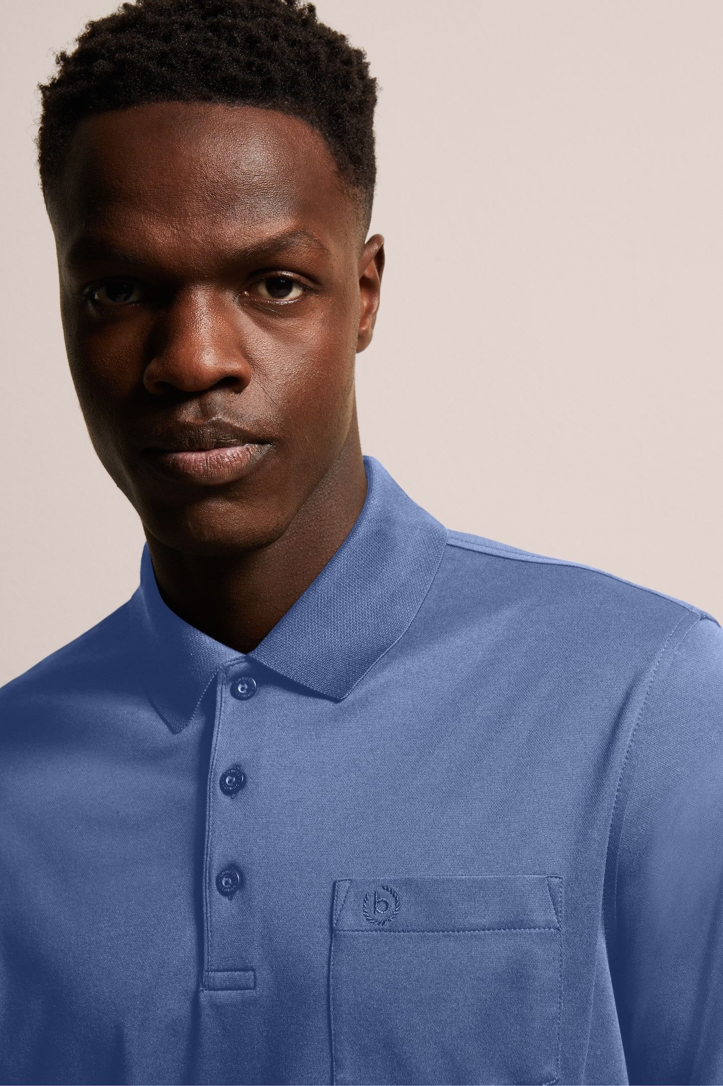 Bugatti Poloshirt met lange mouwen