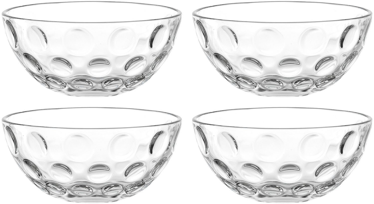 LEONARDO Schaal CUCINA OPTIC, 4-delig set Geschikt voor de vaatwasser (set, 4-delig)