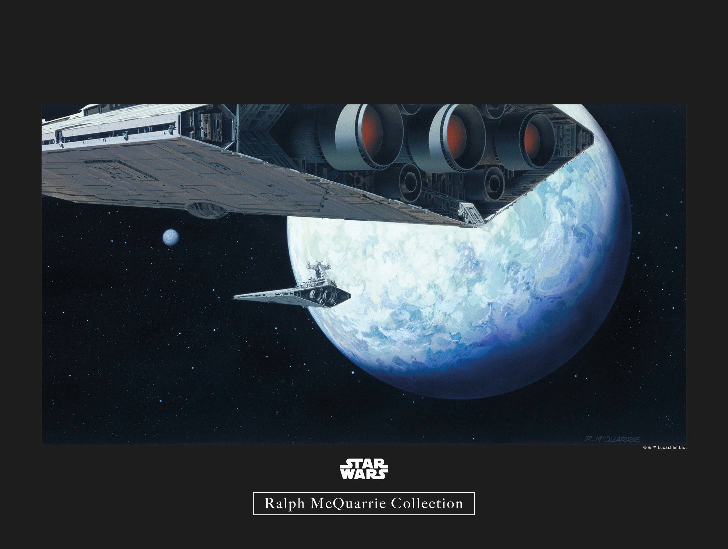 Komar wanddecoratie Star Wars Classic RMQ Hoth Orbit, zonder lijst