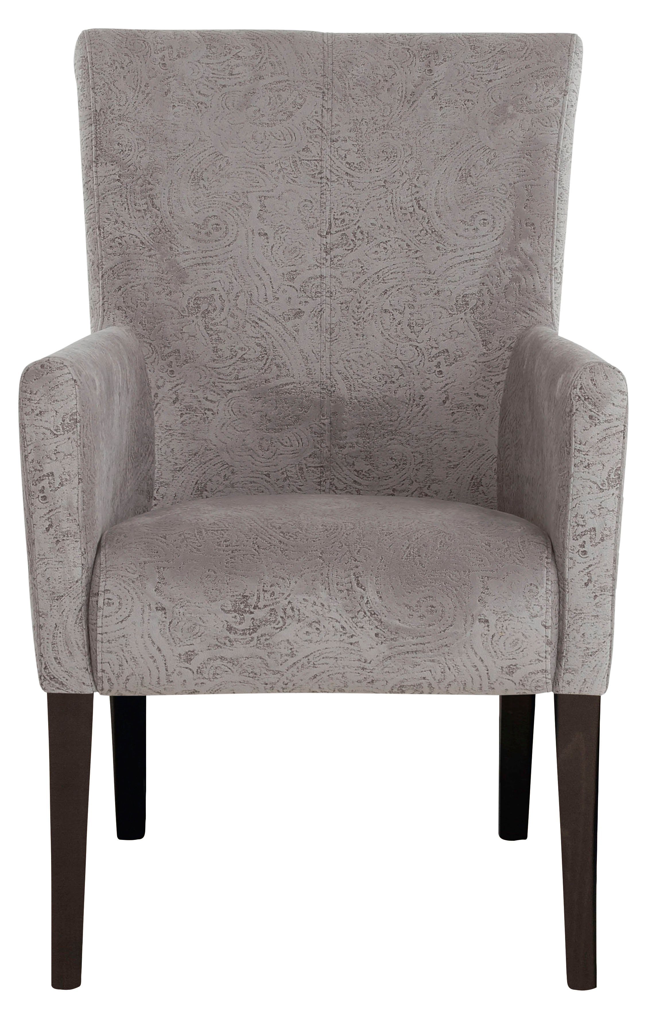 Home affaire Eetkamerstoel King Gestoffeerde stoel, fauteuil, massief houten frame