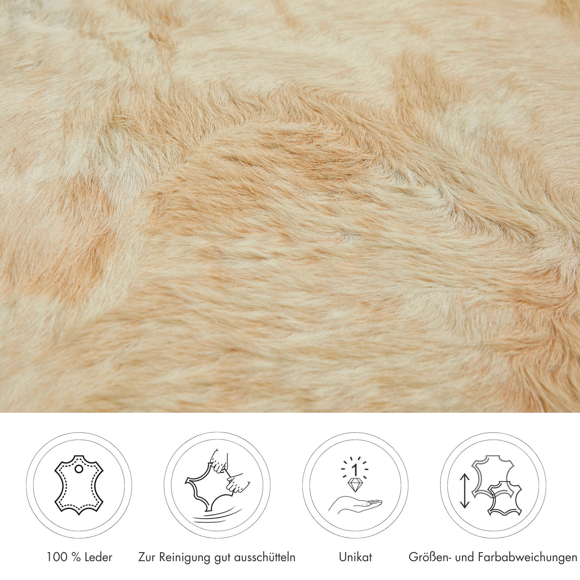 LUXOR living Vachtvloerkleed Rinderfell echte runderhuid, natuurproduct - iedere huid is uniek