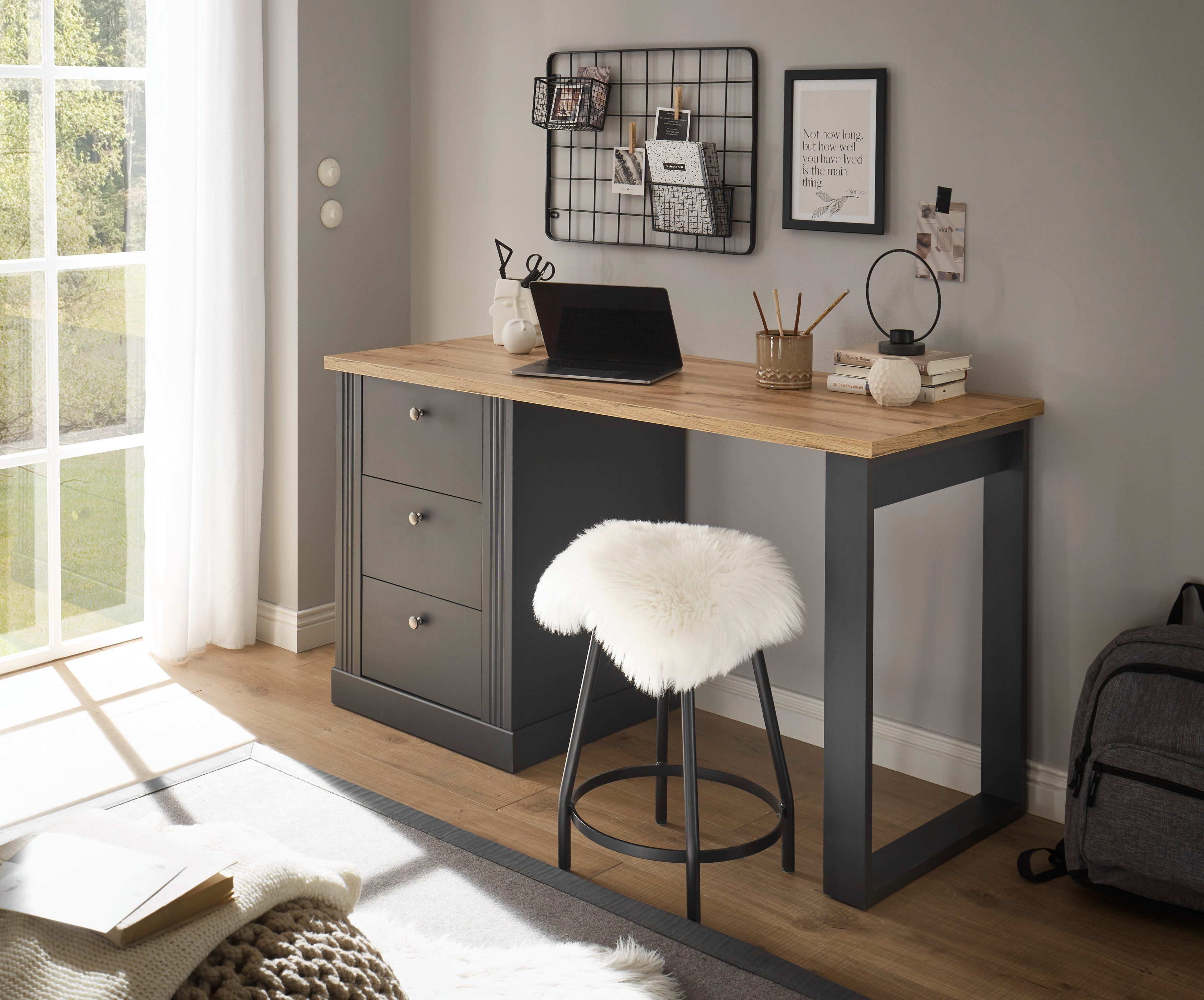 Home affaire Bureau Westminster in romantische landelijke stijl, breedte 138 cm, exclusief by otto