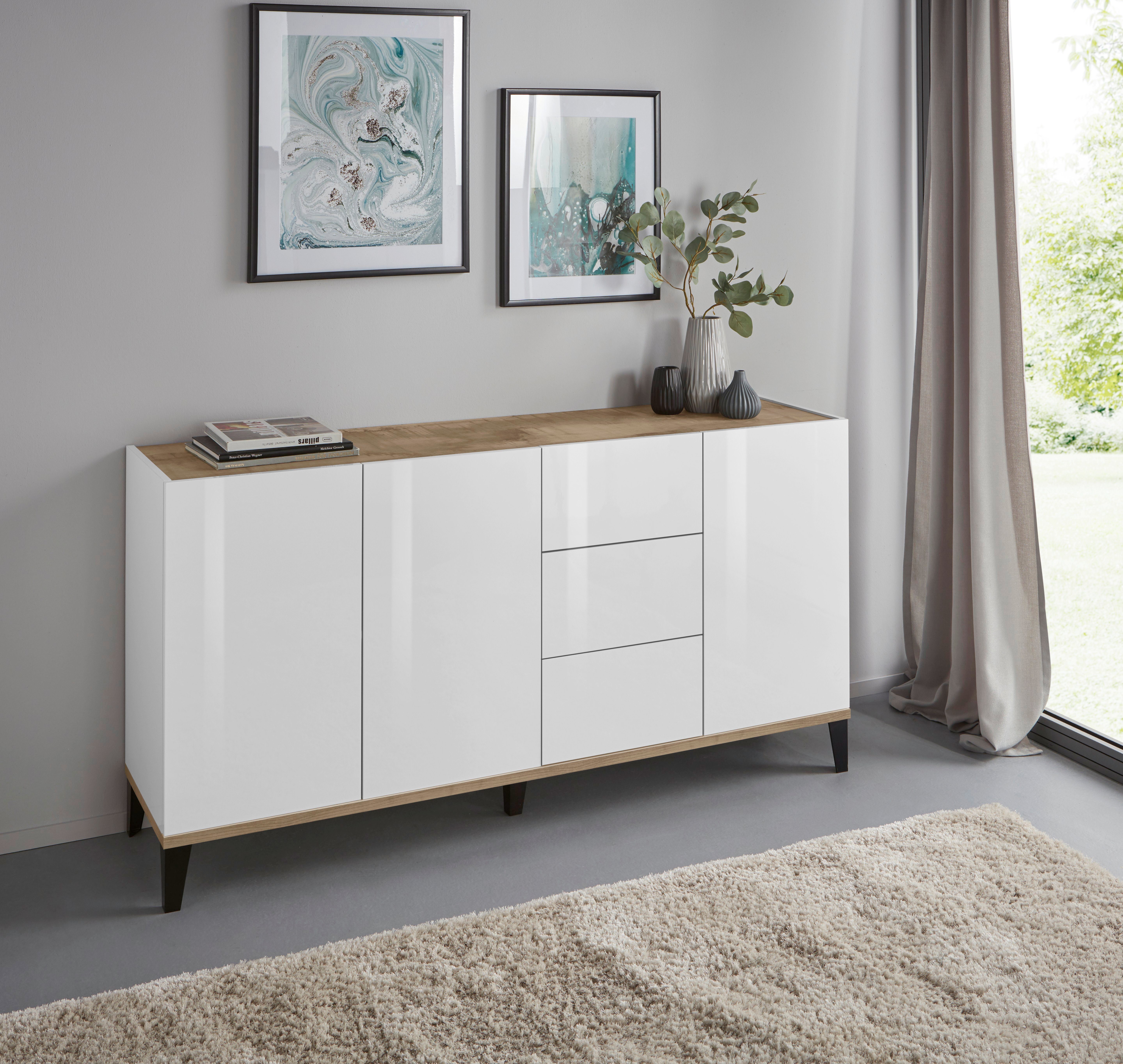 INOSIGN Dressoir SUNRISE Breedte 160 cm dressoirs wit