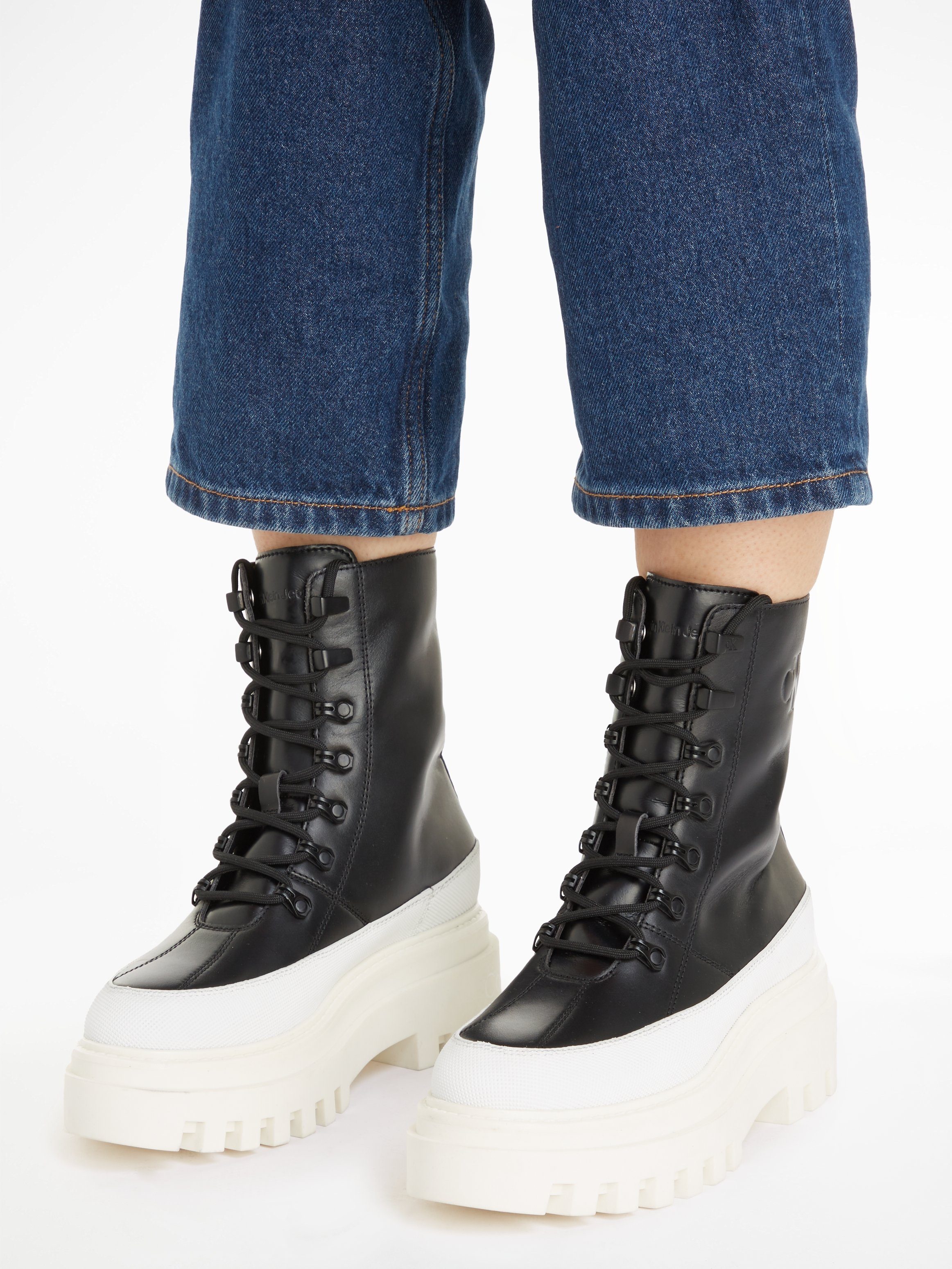 Calvin Klein Veterlaarsjes FLATFORM LACE UP BOOT LTH