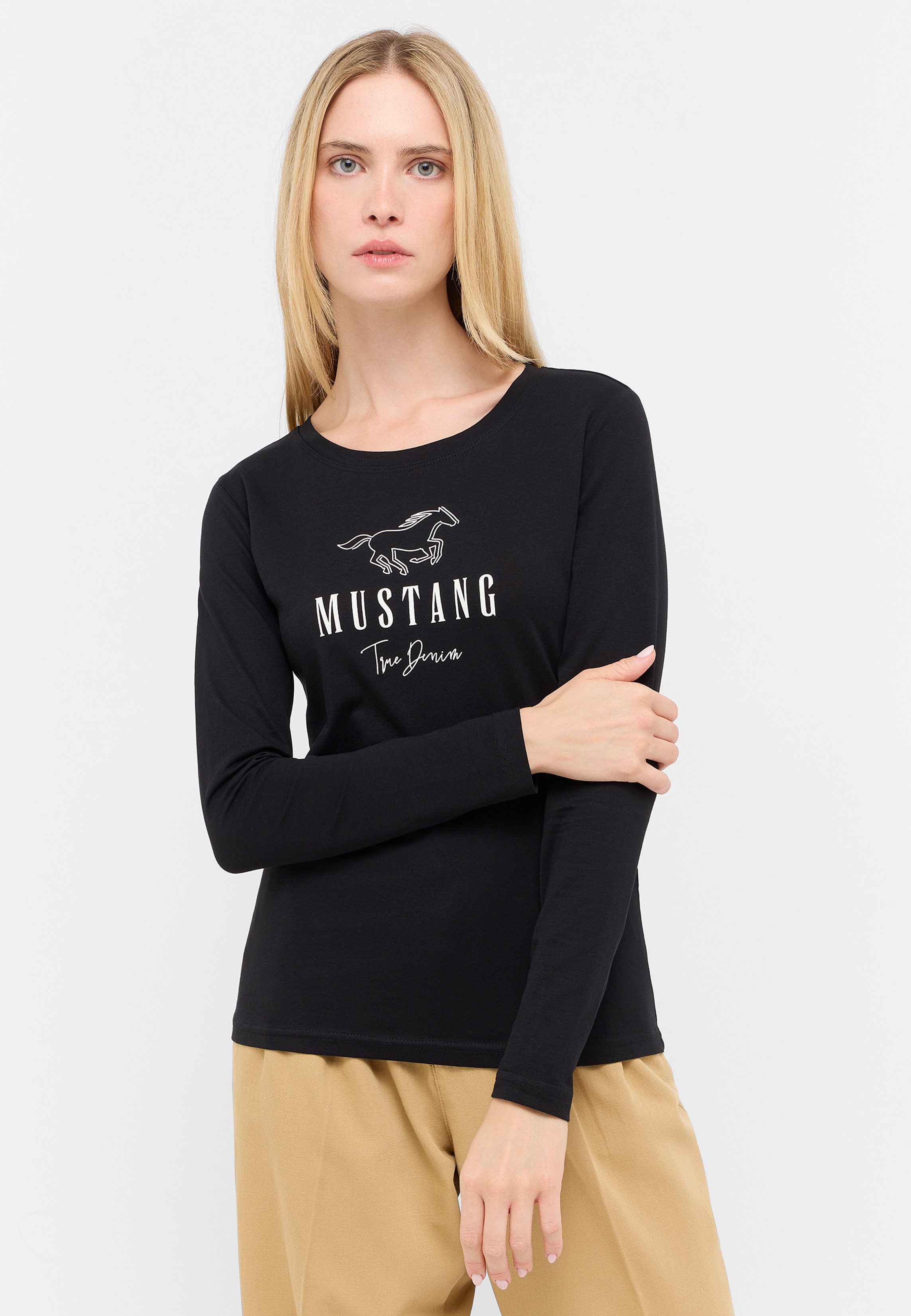 Mustang Shirt met lange mouwen Slim fit