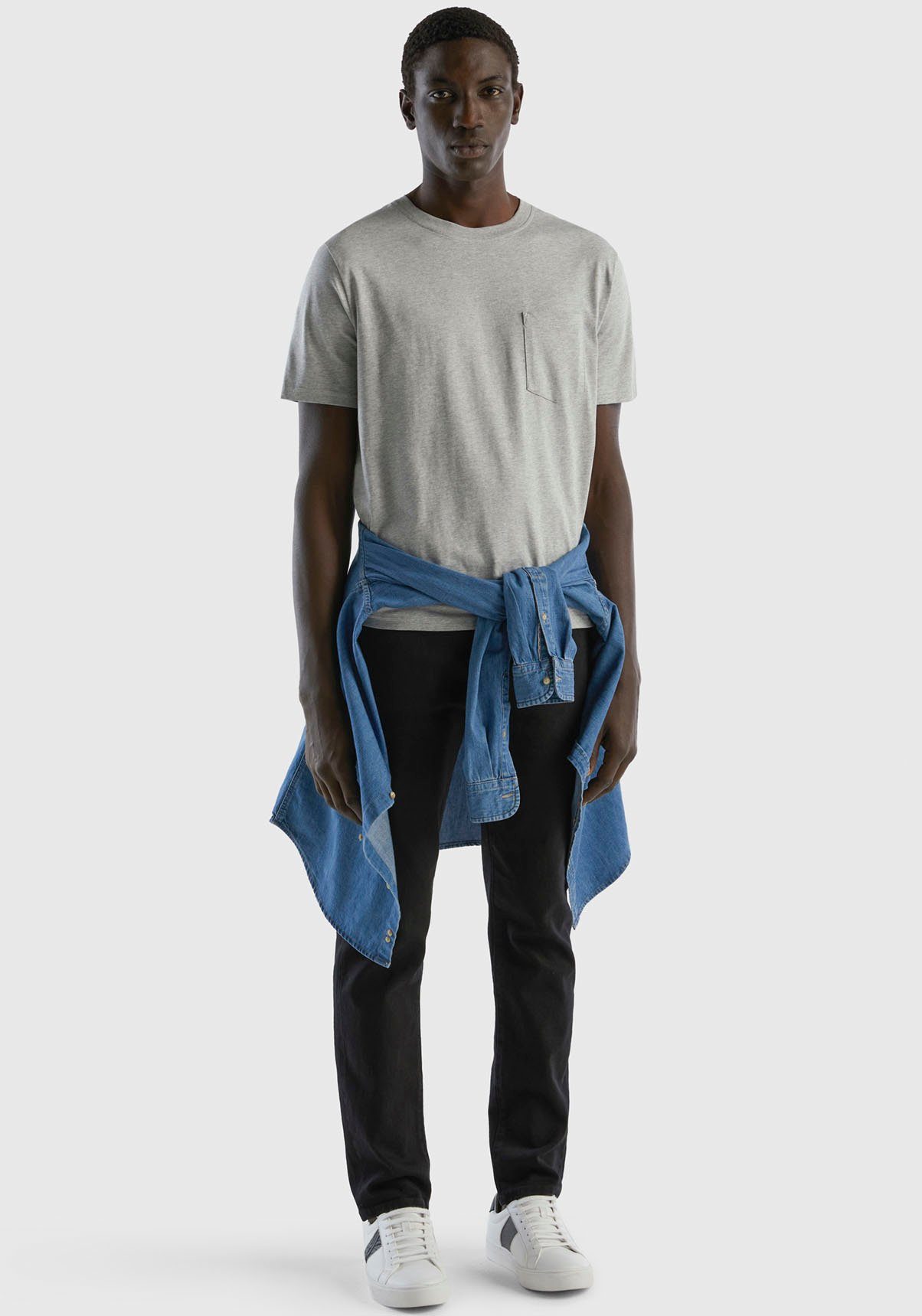 United Colors of Benetton T-shirt met opgestikte borstzak