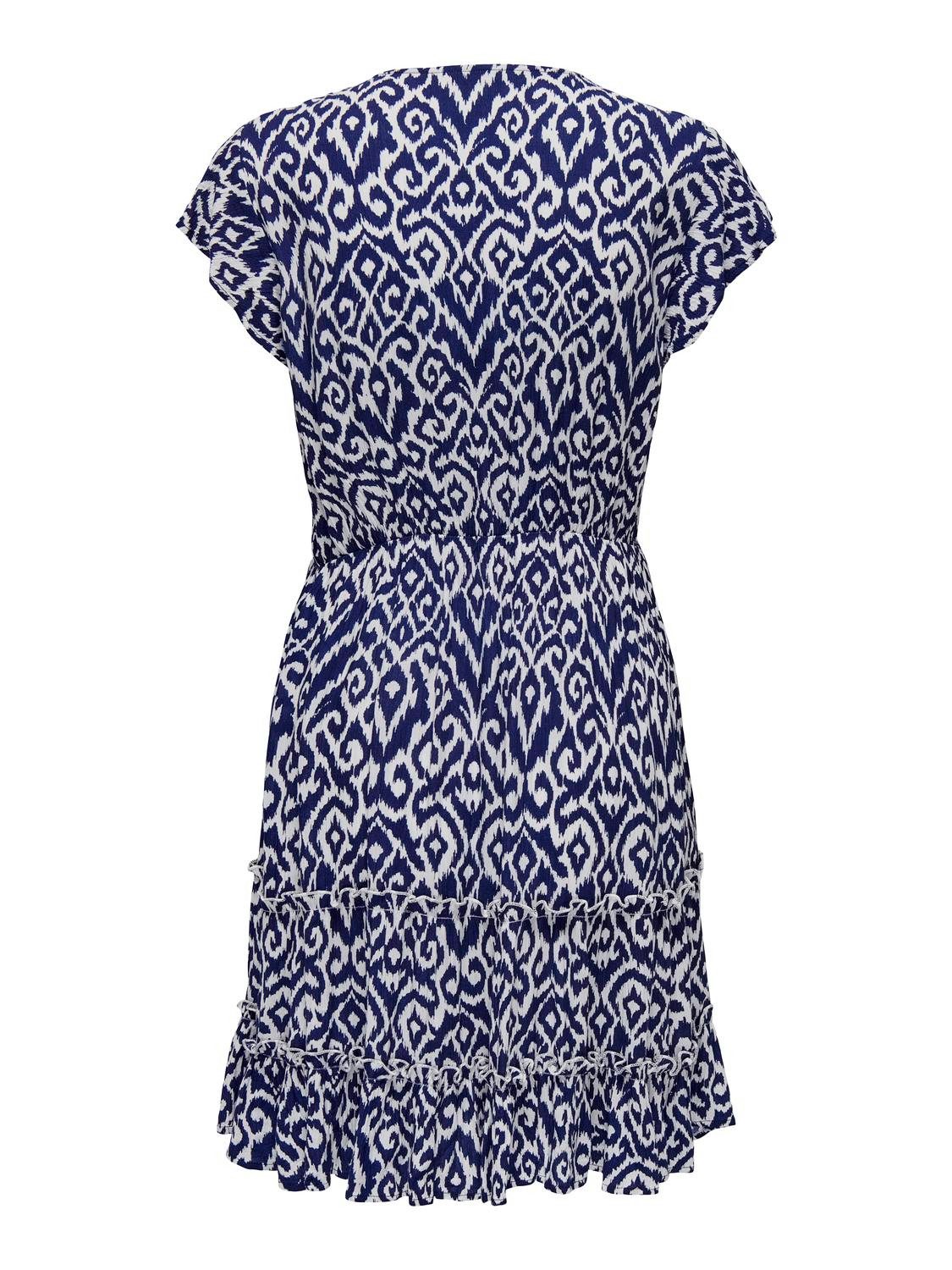 Only Mini-jurk ONLCLAUDETTE LIFE SS MINI DRESS WVN NOOS