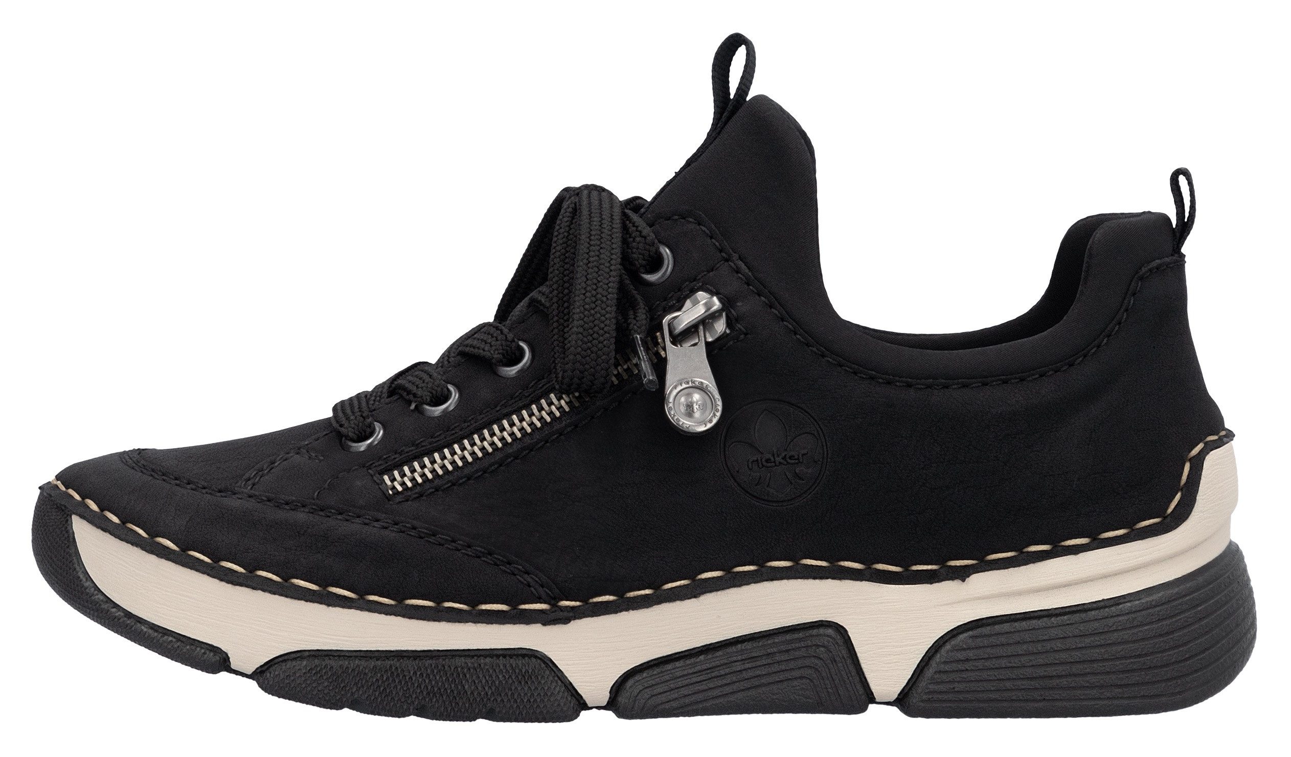 Rieker Slip-on sneakers , instapschoen, halfschoen, vrijetijdsschoen met zachte binnenzool