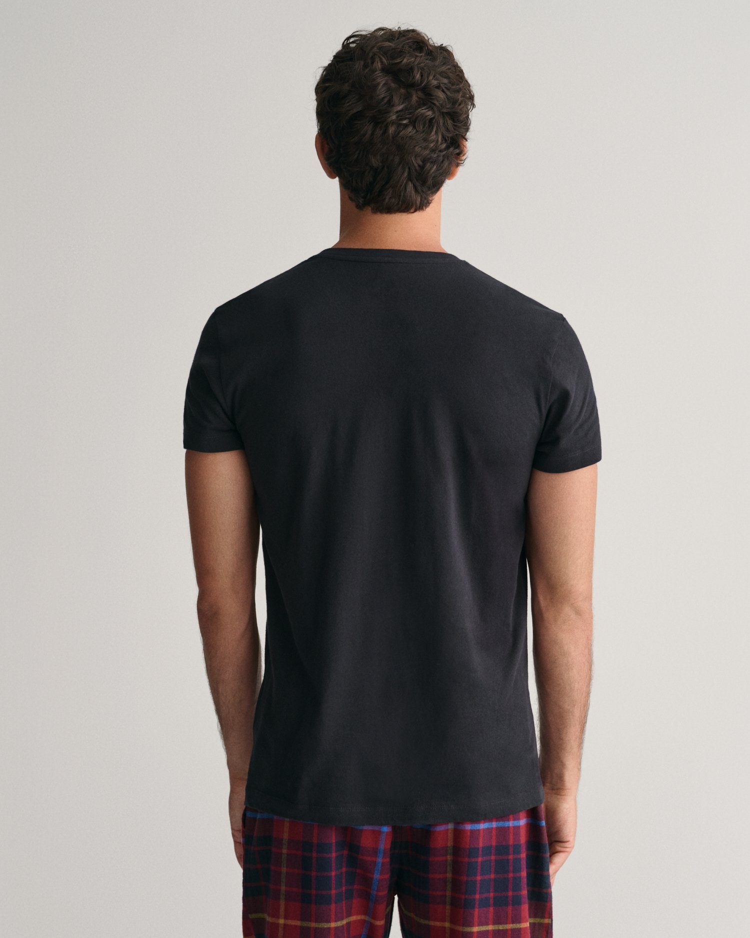 Gant Shirt voor eronder V-NECK T-SHIRT 2-PACK met merklabel op de borst (set, 2 stuks, 2 stuks)