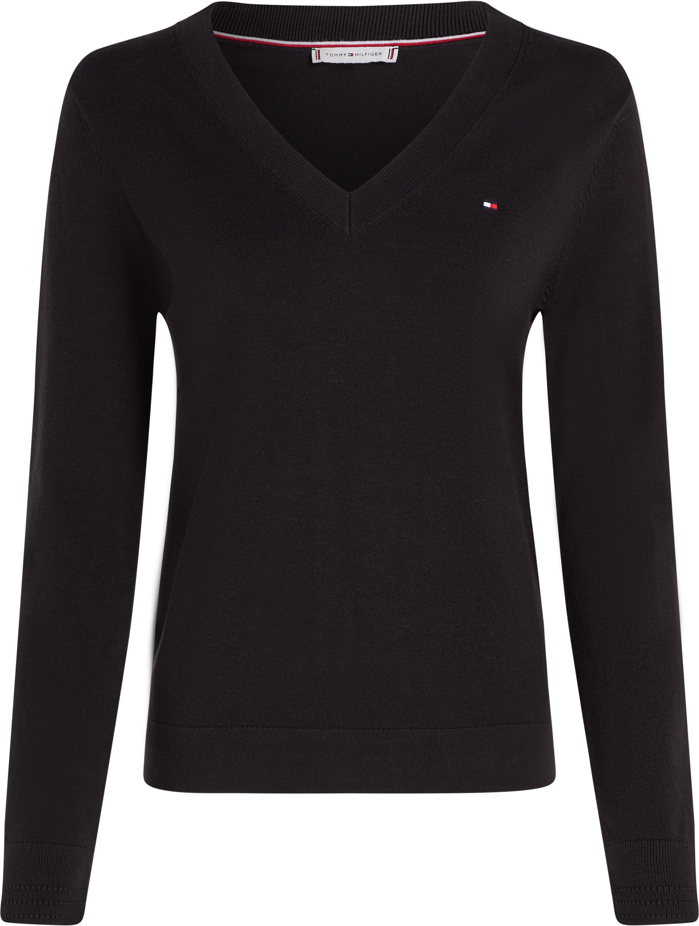 Tommy Hilfiger Trui met V-hals met logoborduursel