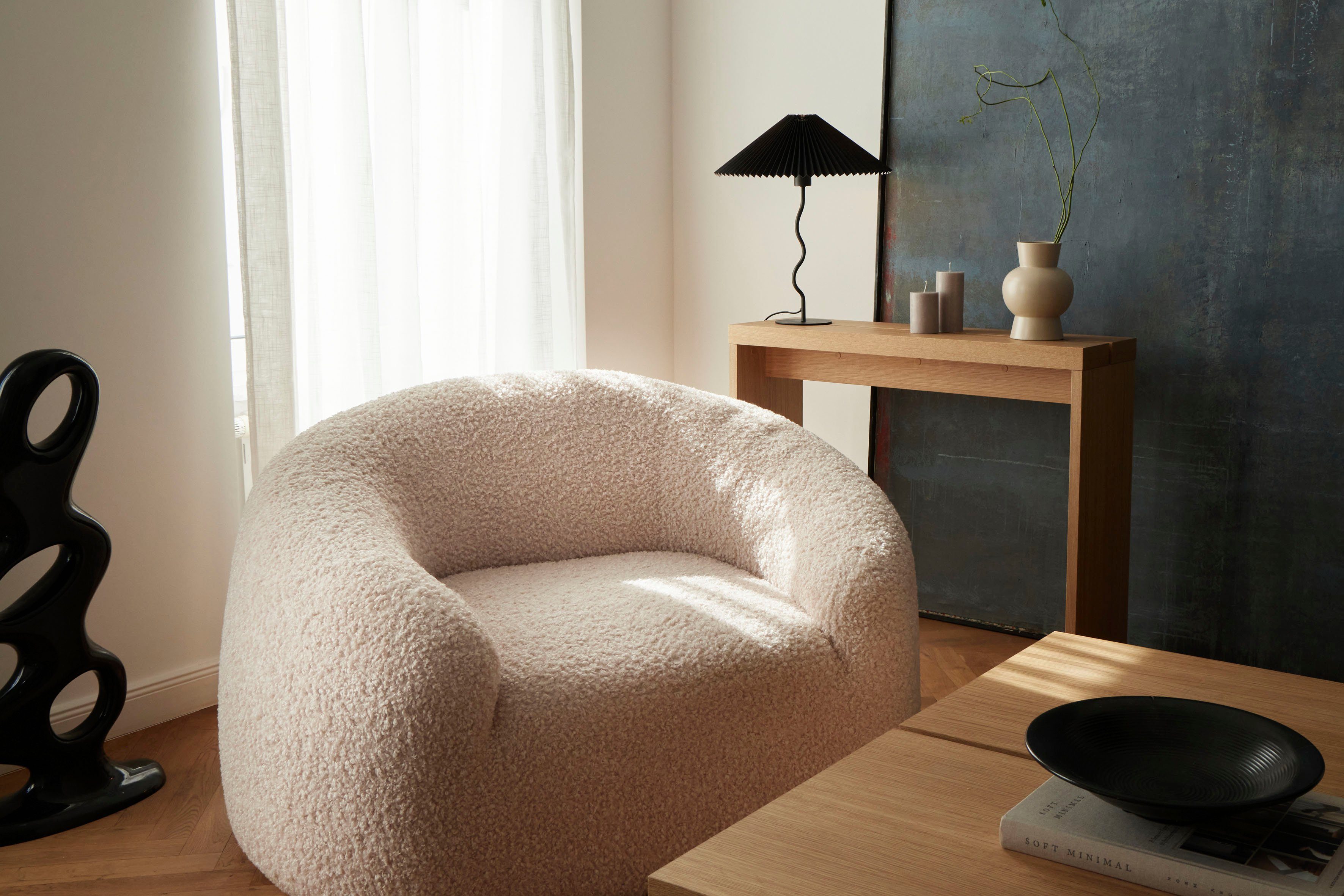LeGer Home by Lena Gercke Fauteuil YANI relaxfauteuil, loungefauteuil, afmetingen B/D/H: 127/96/76 cm