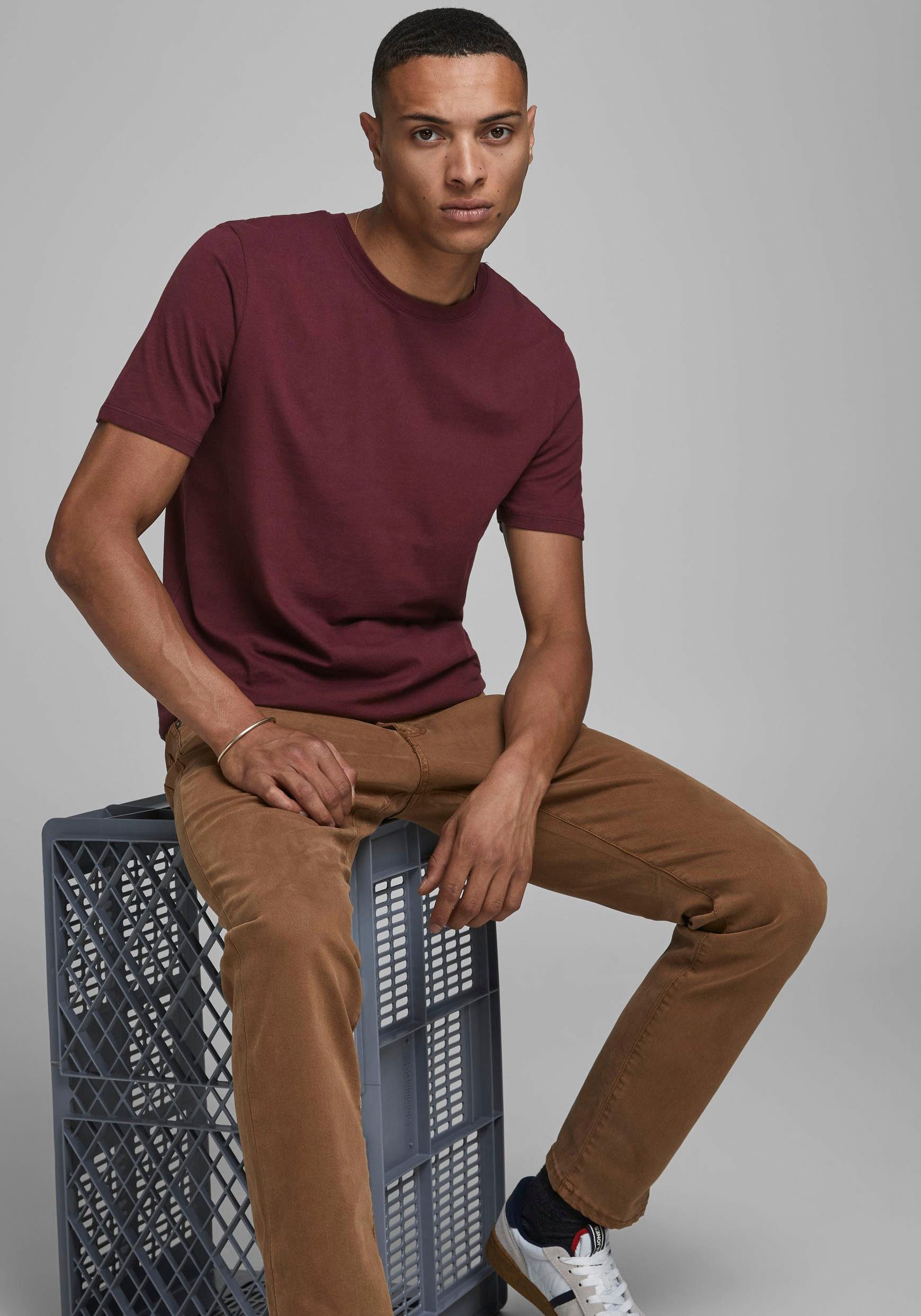 Jack & Jones Shirt met ronde hals JJEORGANIC BASIC TEE SS O-NECK NOOS