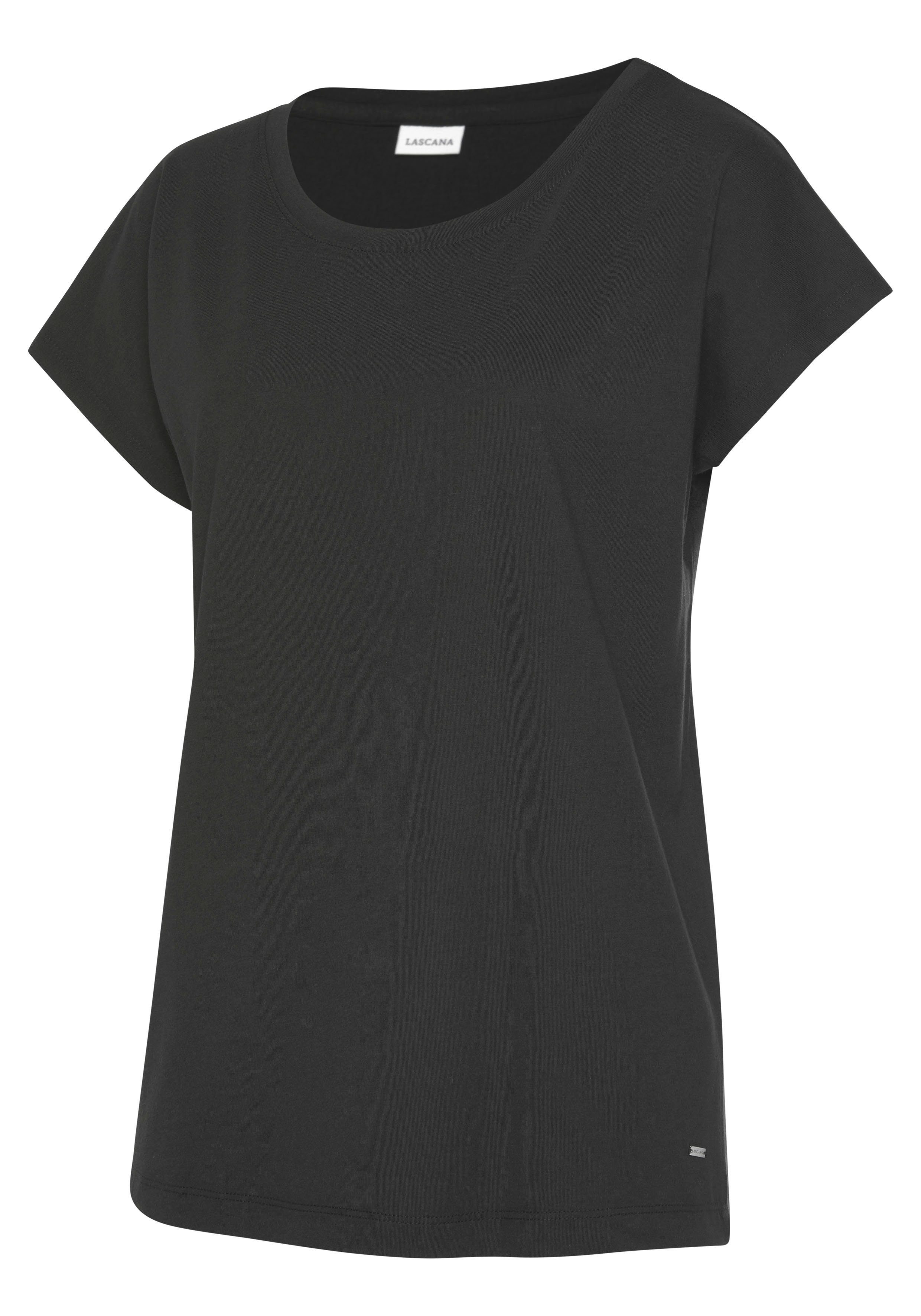 Lascana Pyjama top in effen kleuren