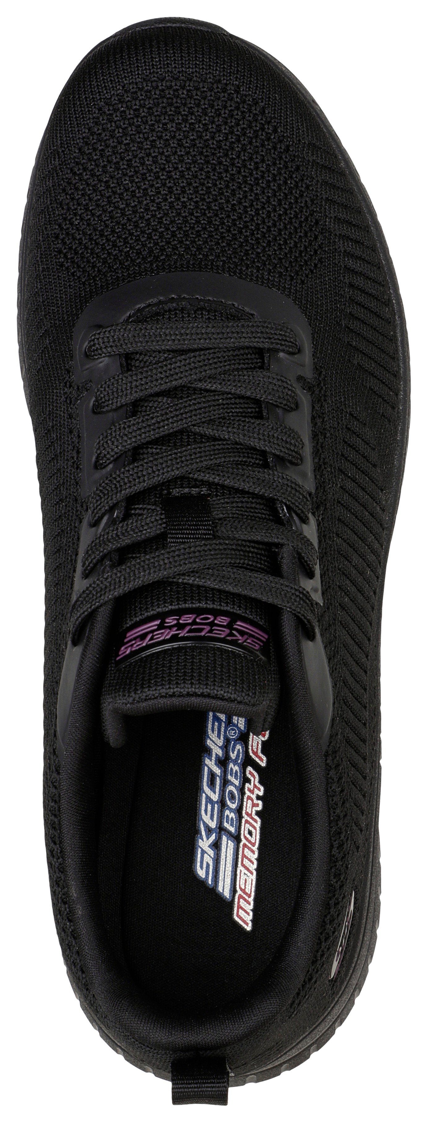 Skechers Sneakers BOBS SQUAD CHAOS - FACE OFF Vrijetijdsschoen, lage schoen, veterschoen machinewas, G-wijdte