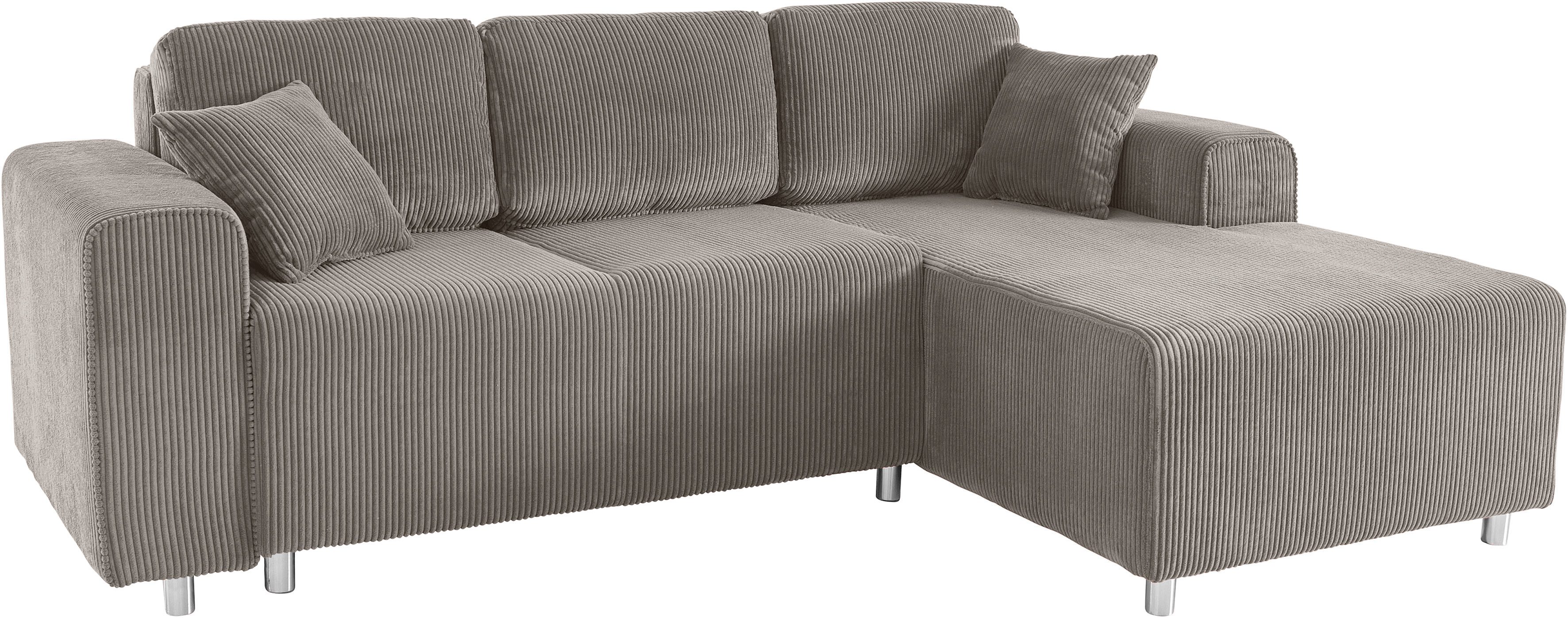 Guido Maria Kretschmer Home&Living Hoekbank Györ L-vorm, optioneel met bedfunctie en bedlade inclusief 2 sierkussens