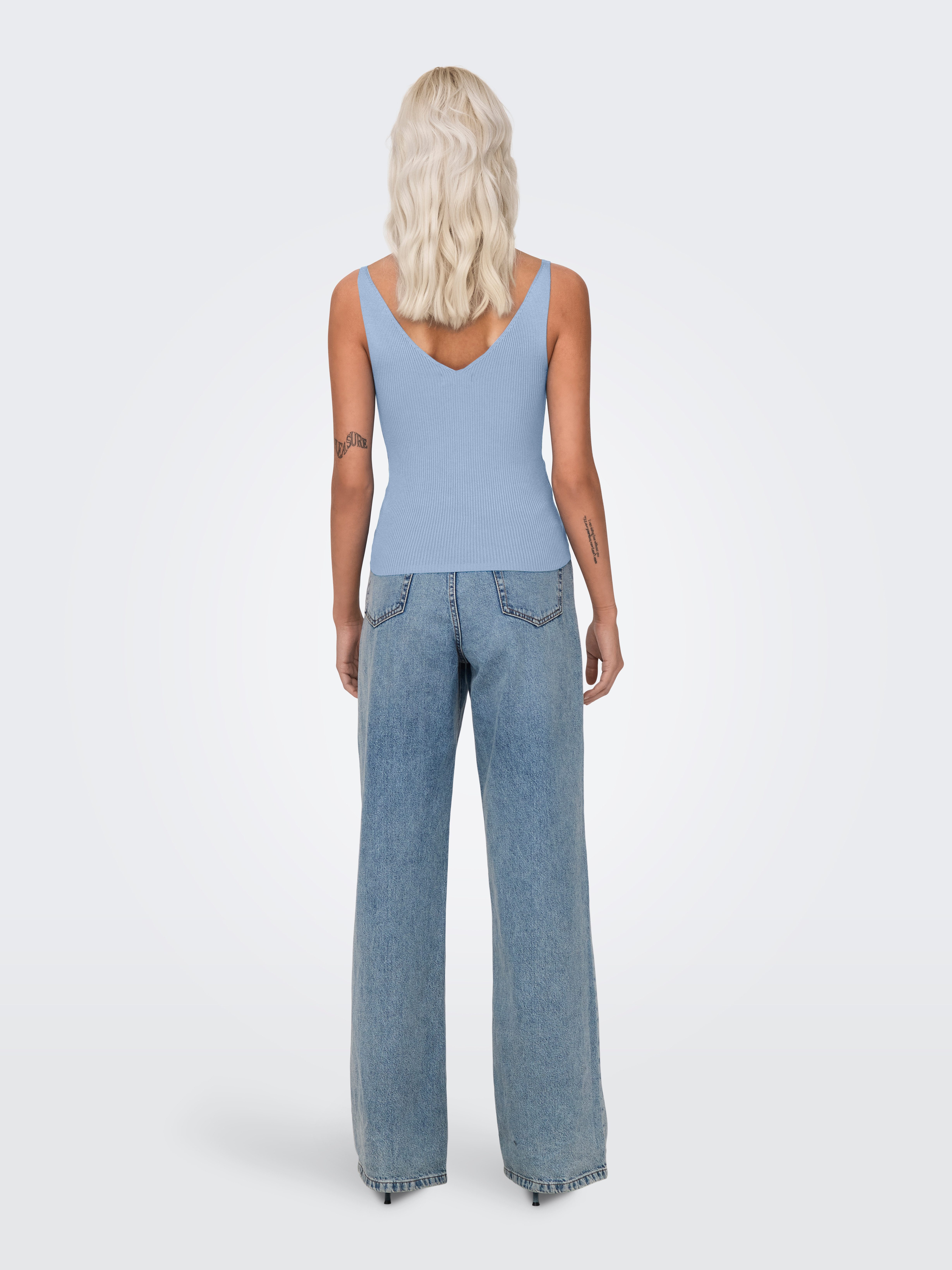 JDY Gebreide top JDYNANNA S/L TOP KNT NOOS