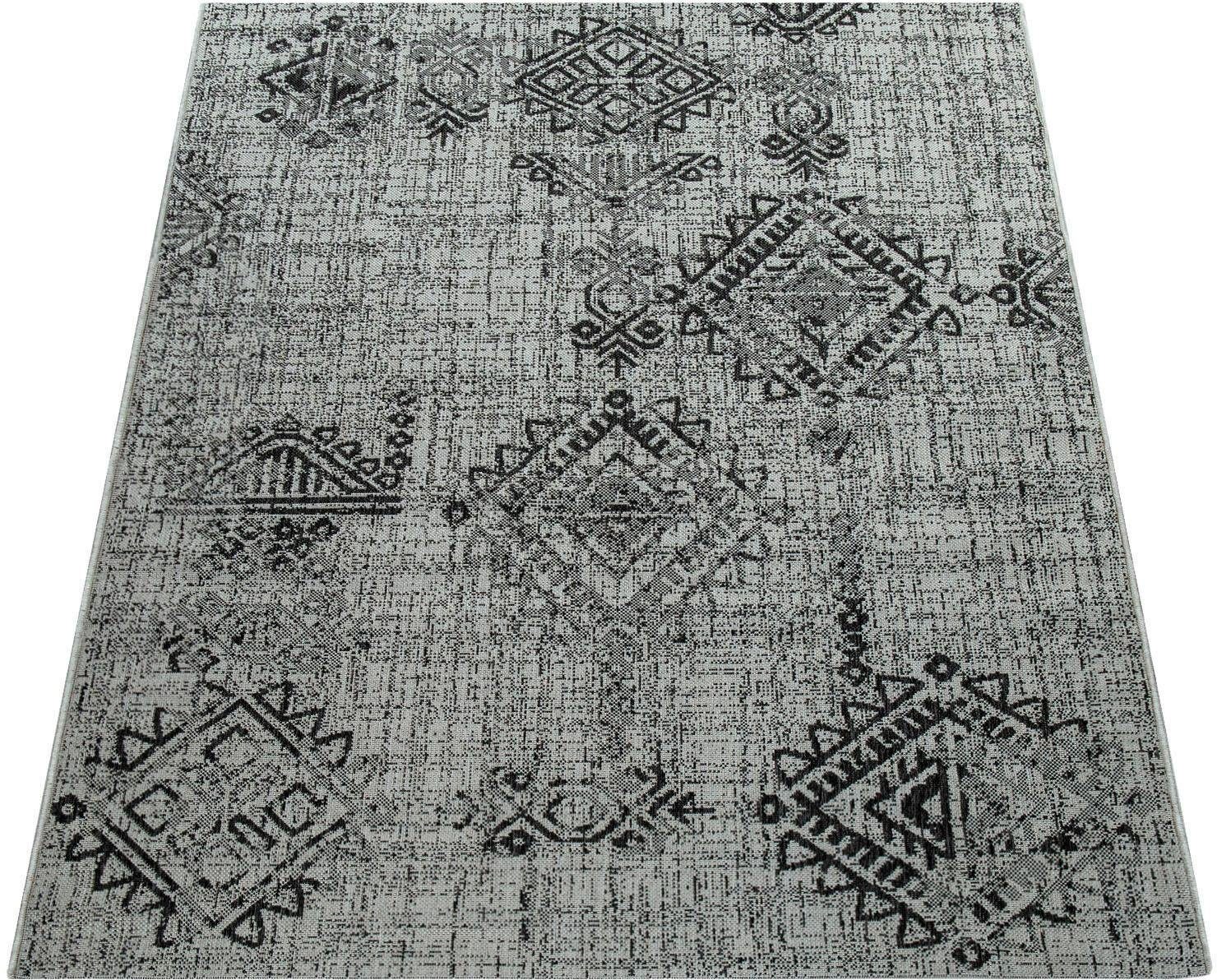 Paco Home Loper Coco 204 Tapijtloper, ruitmotief, vintage-design, geschikt voor buiten