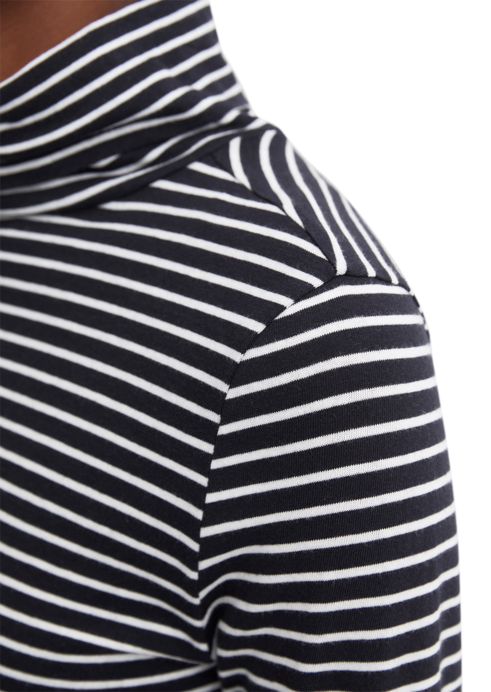 Marc O'Polo DENIM Colshirt met streepdessin