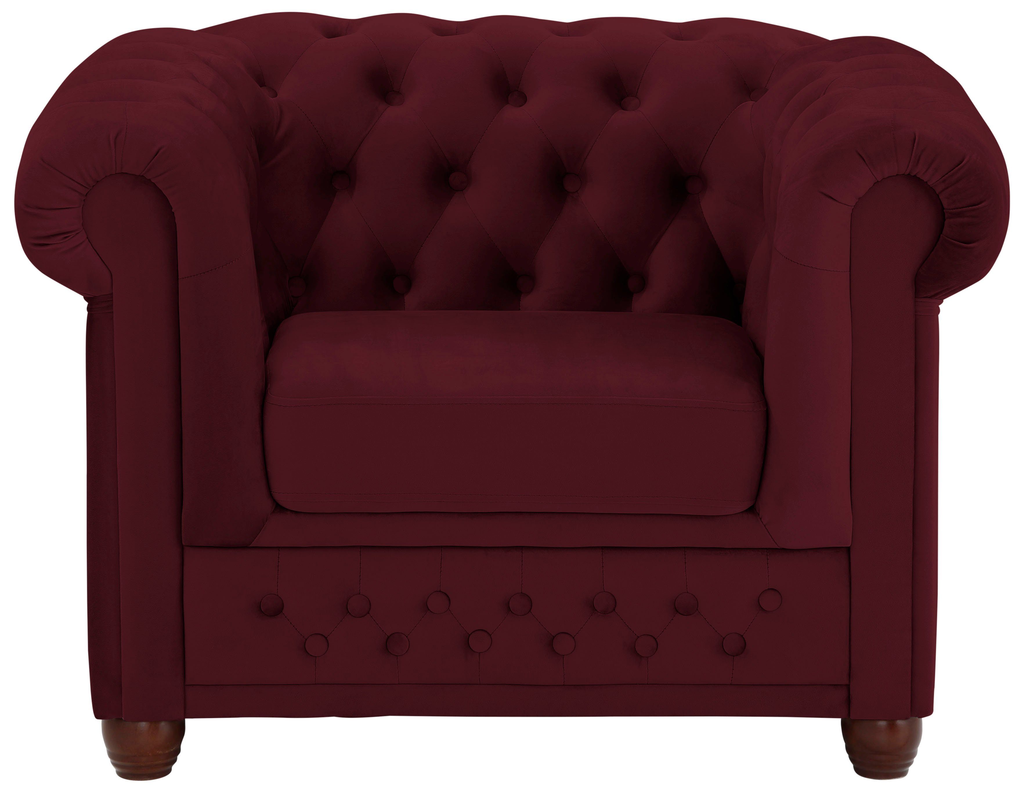 Home affaire Chesterfield-fauteuil New Castle fauteuil hoogwaardige capitonnage, bxdxh: 104x86x72 cm