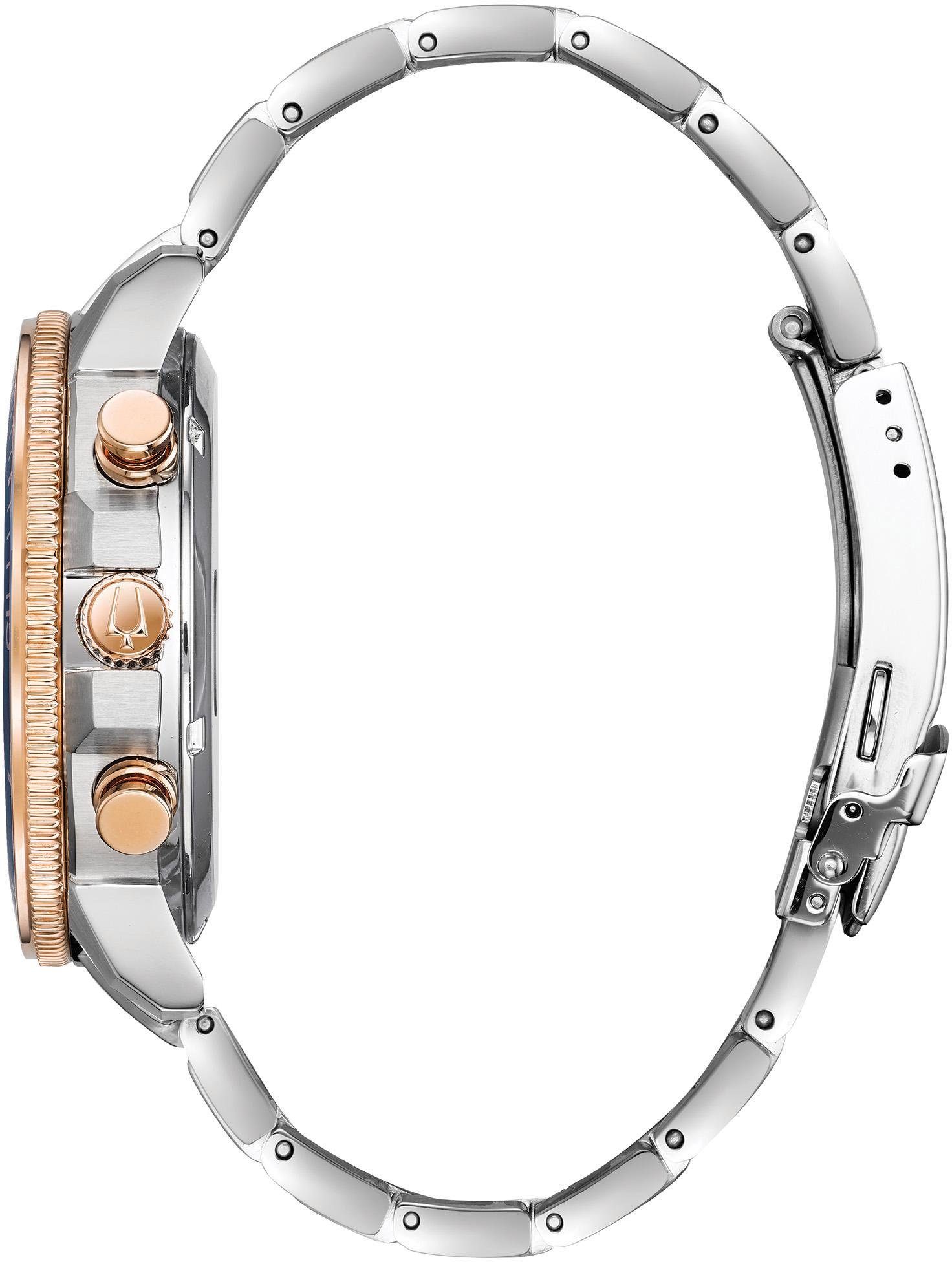 Bulova Chronograaf Marine Star Horloge, quartz, herenhorloge, roestvrijstalen band, datum