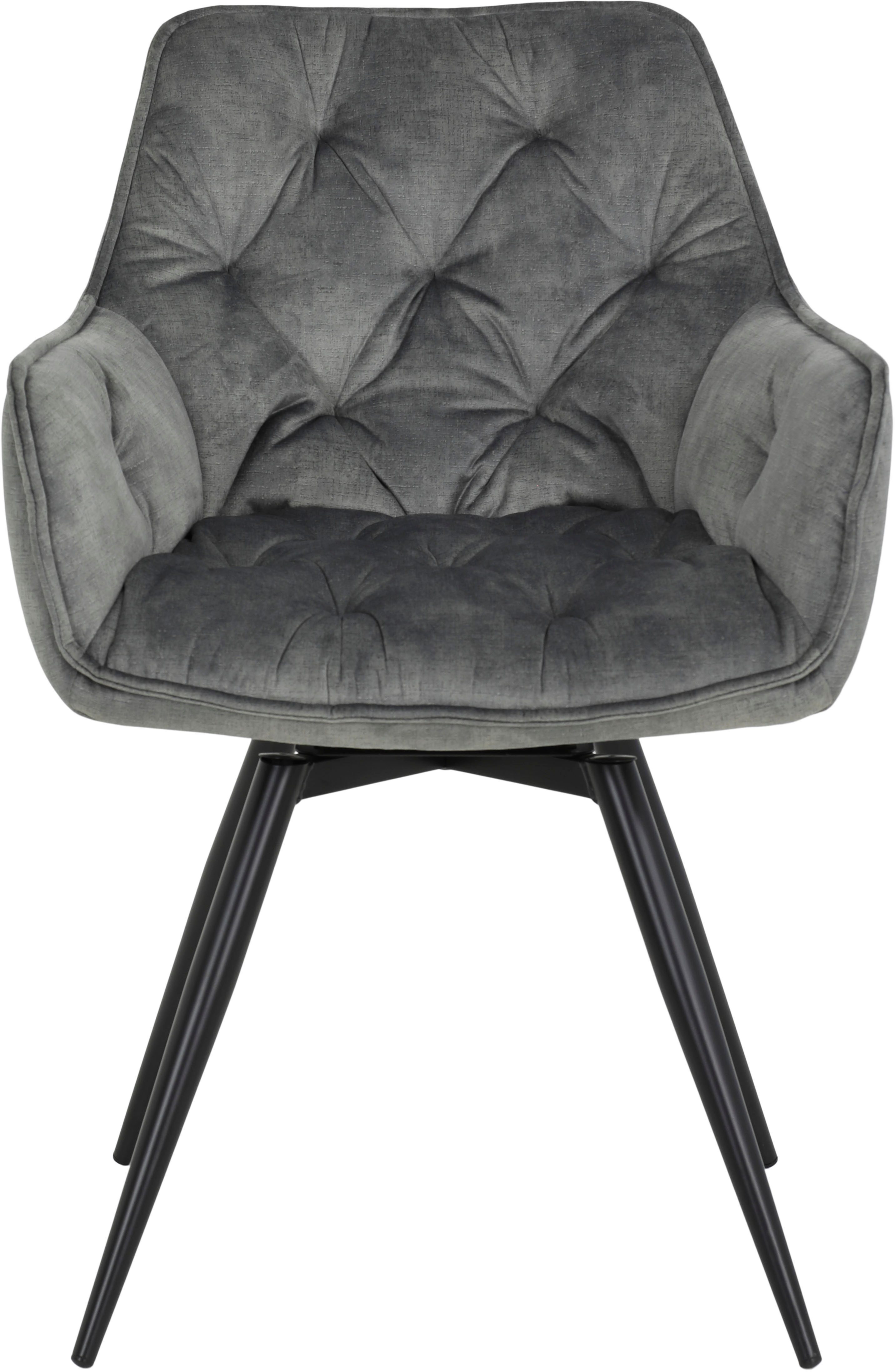 HELA Eethoek Havel Tafel 140-180x90 cm, synchron-uittrek, stoel 360° draaibaar, armleuningen (7-delig)