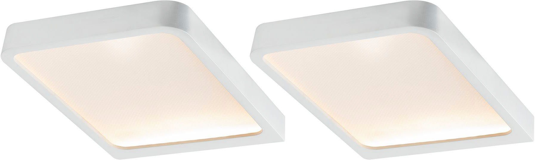 Paulmann Verlichting voor onderkast LED Meubel Opbouwlamp Vane vierkant 2-pack inclusief LED-module 2x6,7W (1 stuk)