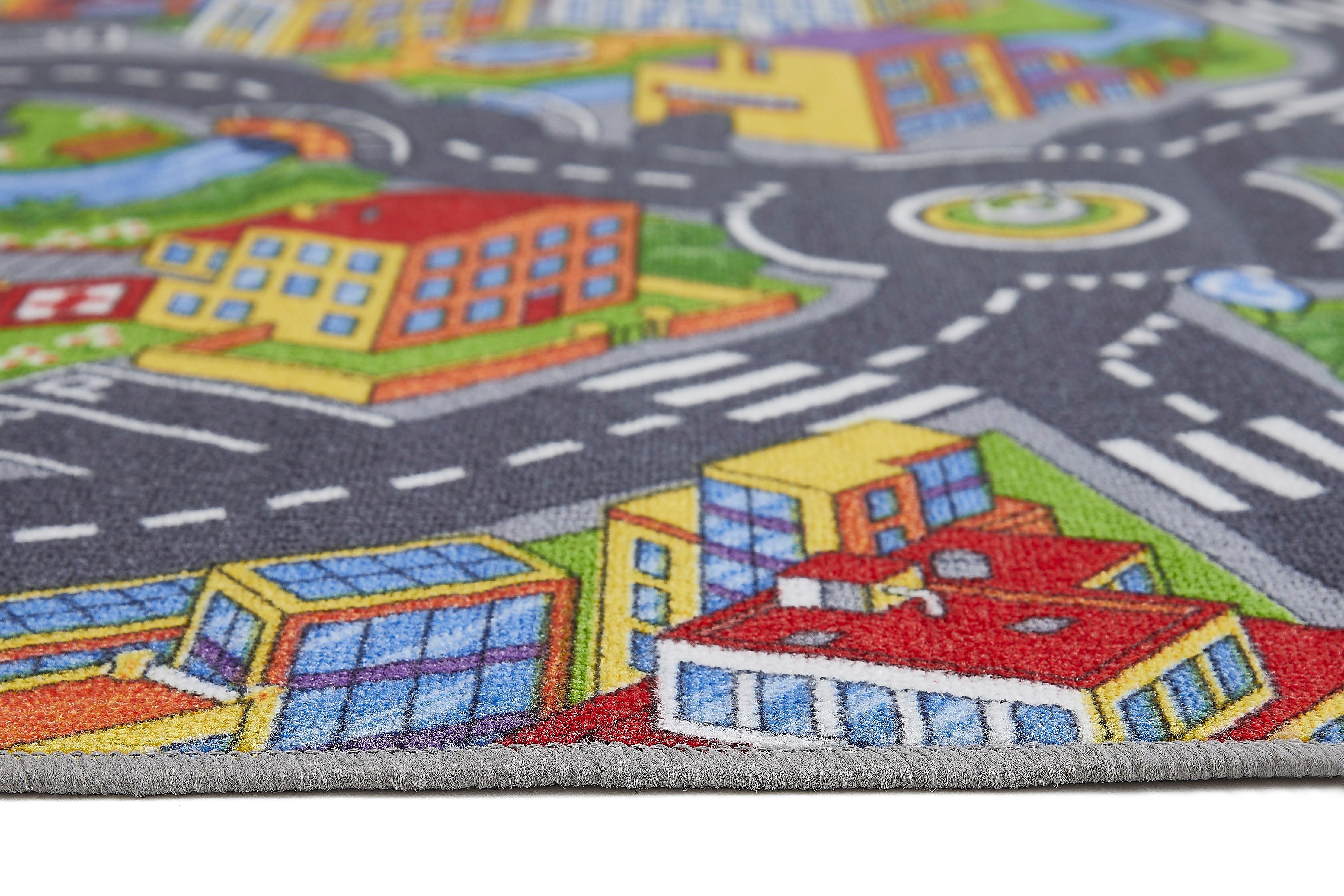 Andiamo Kindervloerkleed Straat Opslagruiming Straat speel tapijt, speciale aanbieding, voor meisjes & jongens