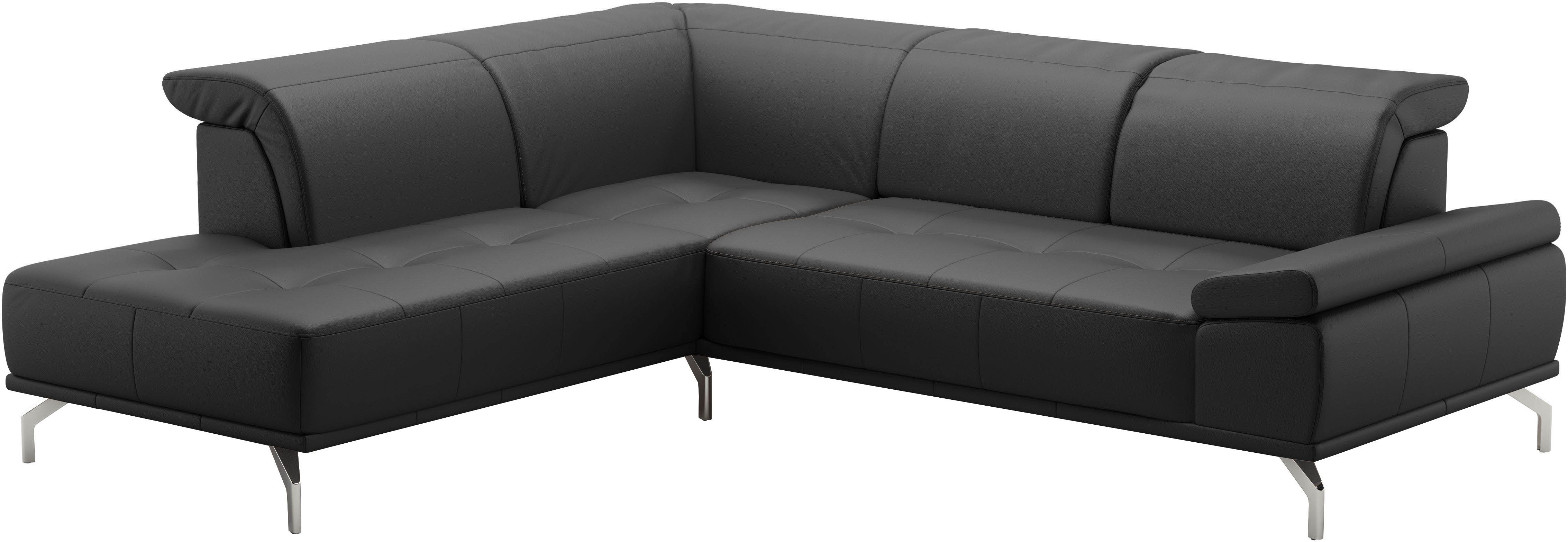 Places of Style Hoekbank Caluna Incl. zitdiepteverstelling, optioneel met hoofd- en armleuningverstelling
