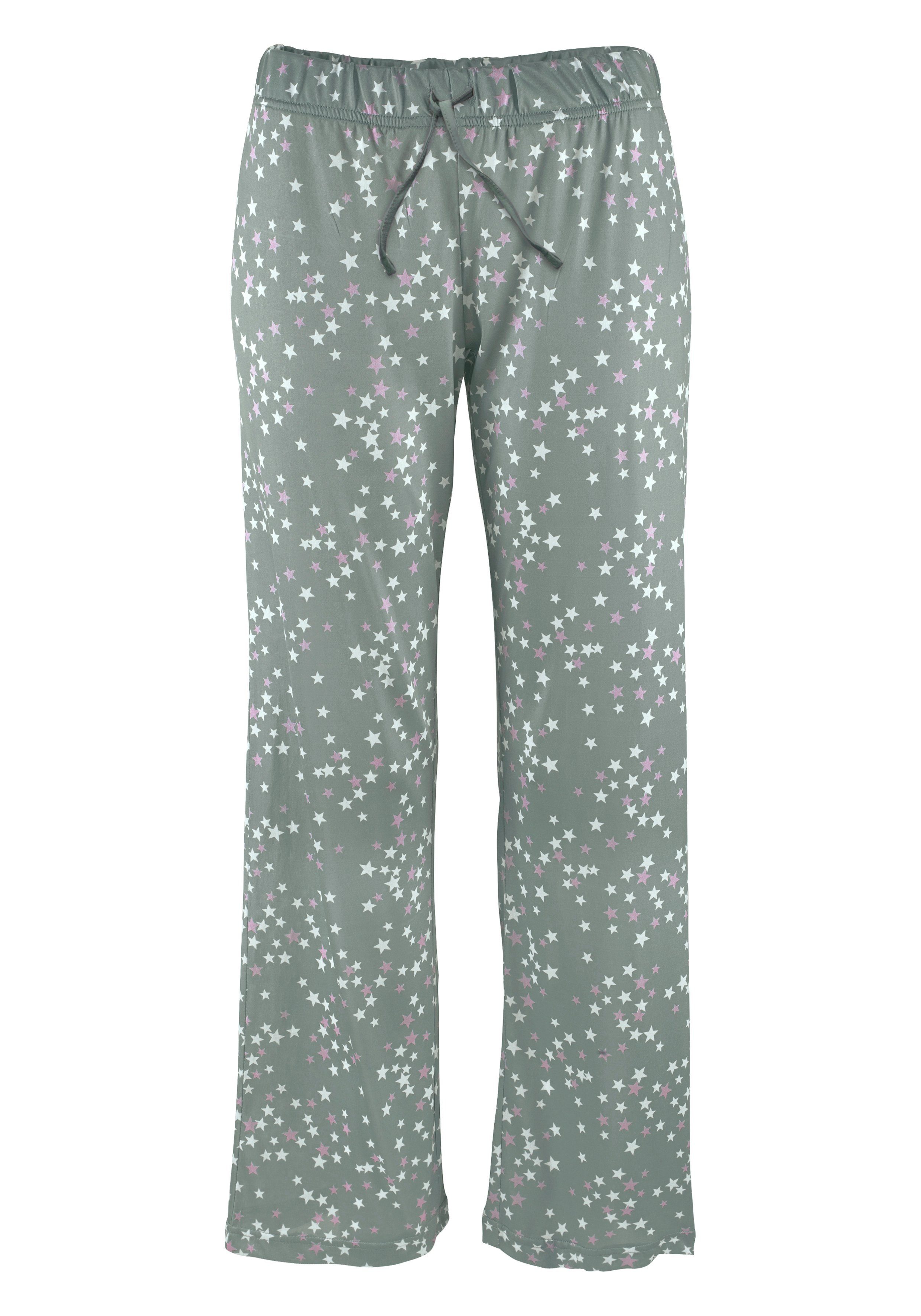 Vivance Dreams Pyjama met sterrenprint (4-delig, Set van 2)