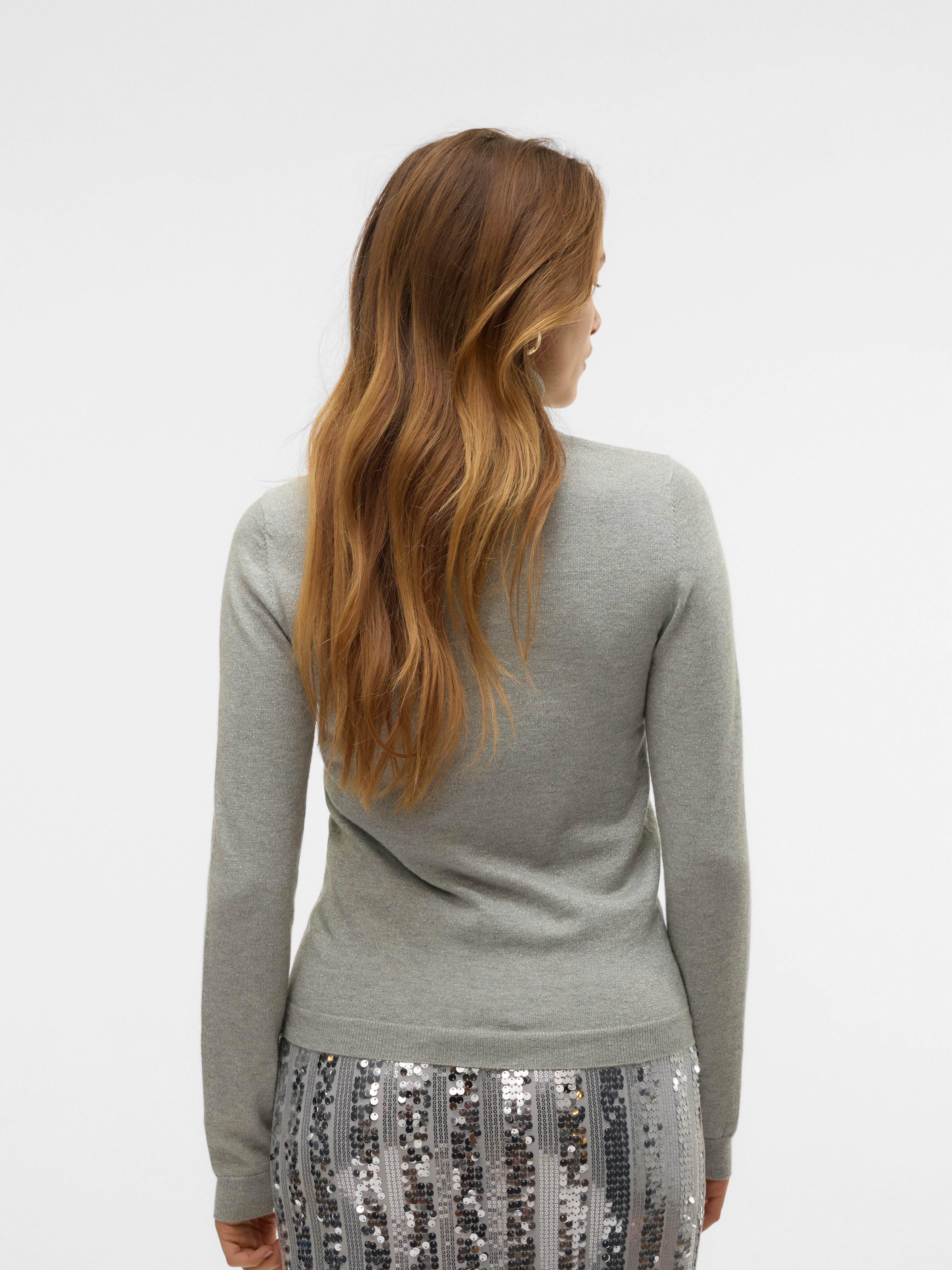 Vero Moda Coltrui VMHAPPYSHINE LS ROLLNECK PULLOVER BOO
