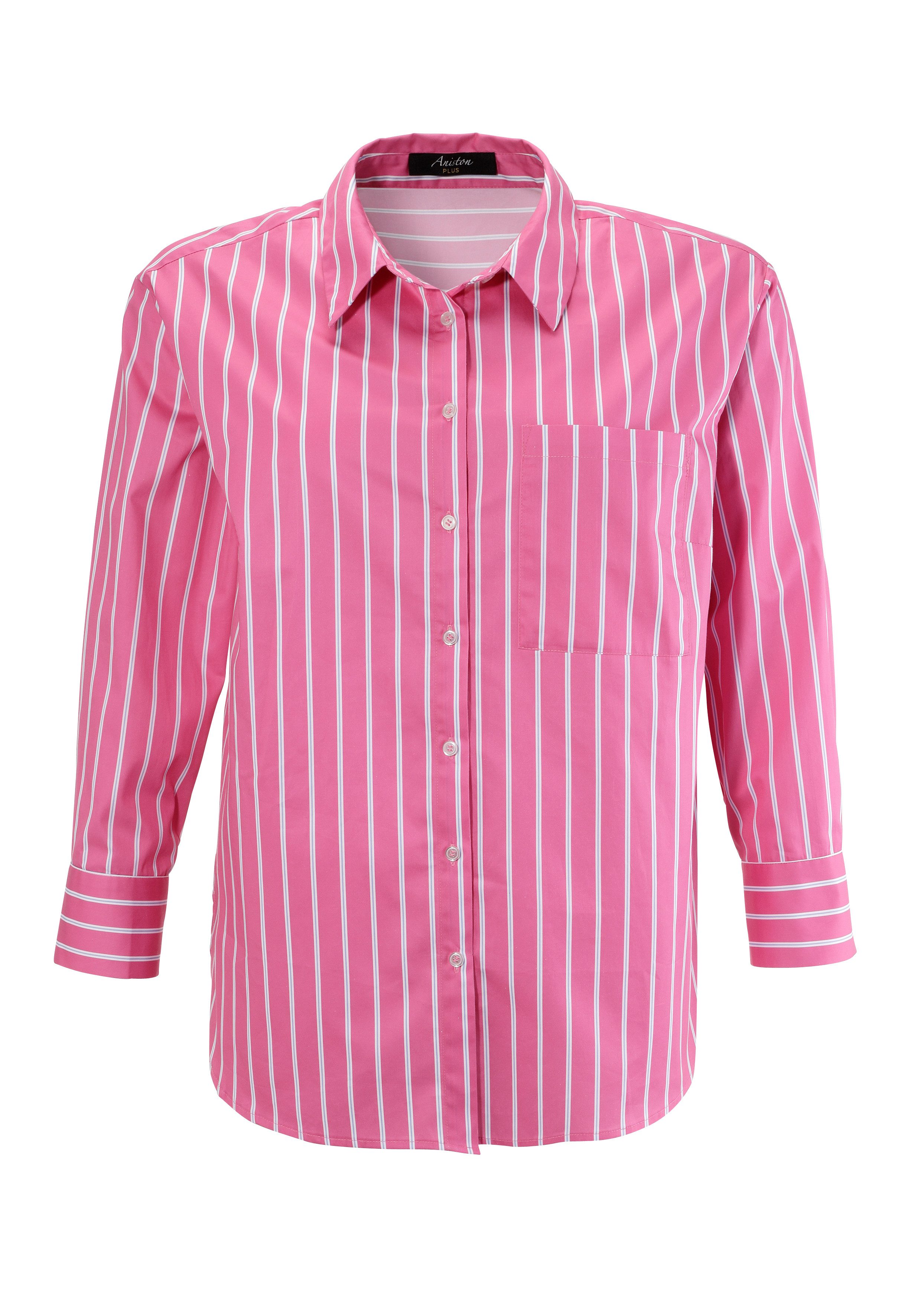 Aniston PLUS Overhemdblouse in 2 verschillende streepdesigns - nieuwe collectie