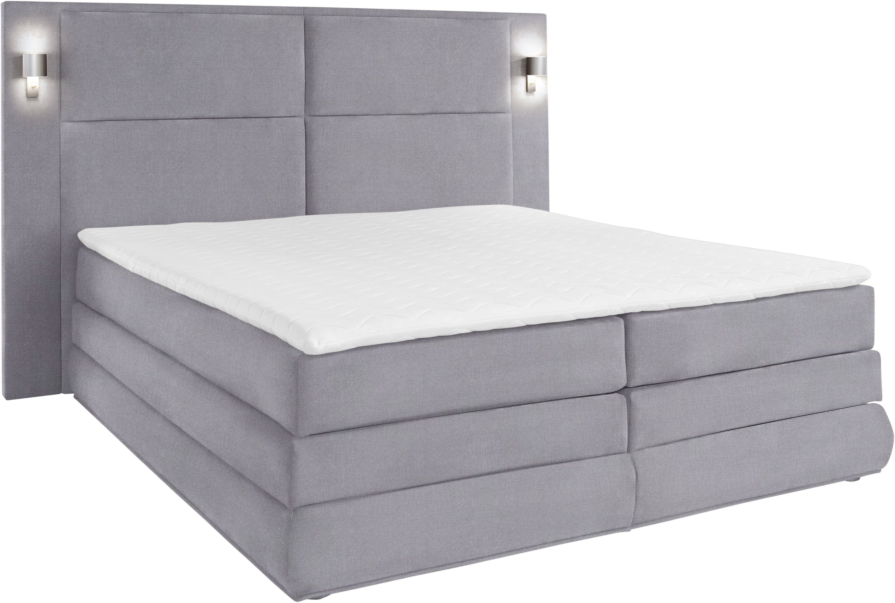 COLLECTION AB Boxspring Copenhagen inclusief bedkist, topmatras, naar keuze met ledverlichting