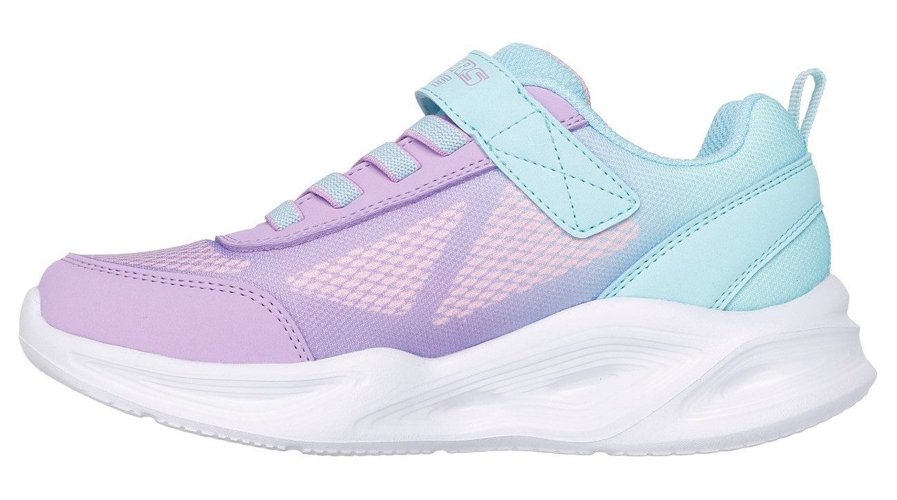 Skechers Sneakers SKECHERS SOLA GLOW LIGHTS , slip-on sneaker, blink-, klittenbandsluiting, maat sjabloon om te downloaden